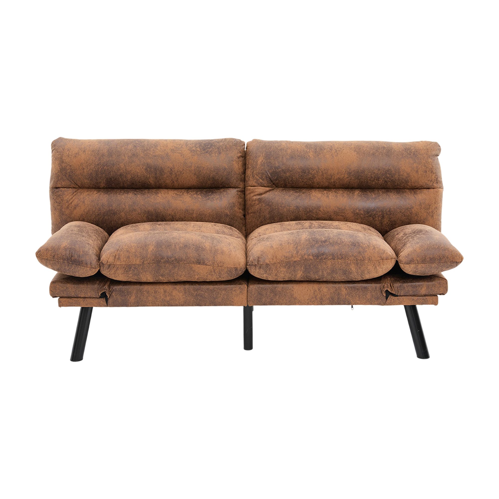 LVHOM Loungesofa Doppelsofa,Schlaffunktion, mehrfache verstellbare Rückenle günstig online kaufen