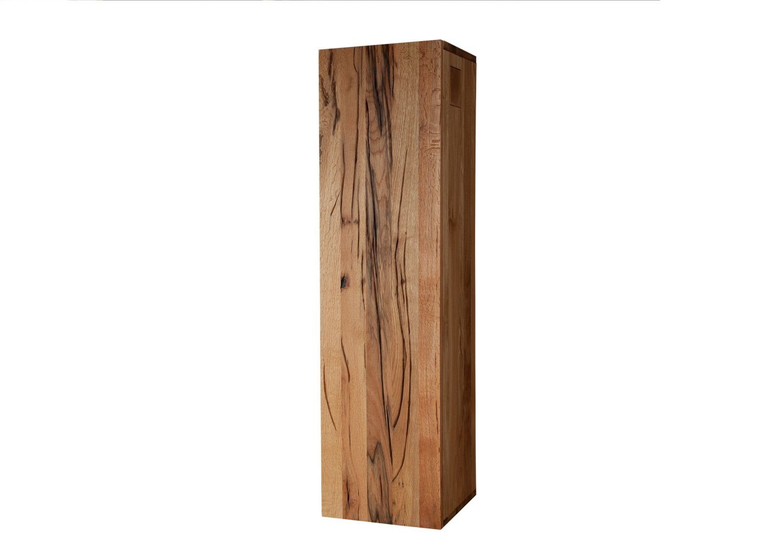 Massivmoebel24 Hängeschrank FRANKFURT (Hängeschrank Wild-/Zerreiche 33x33x124 natur geölt FRANKFURT #101) Hängeschrank Wild-/Zerreiche 33x33x124 natur geölt FRANKFURT #101