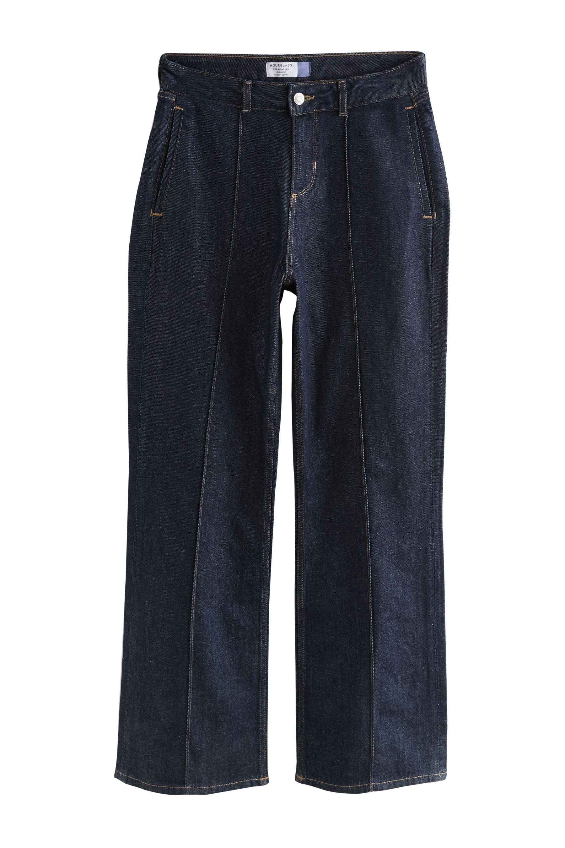 Straight-Jeans Straight Fit Jeans mit Frontnaht, Hourglass