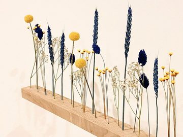 Trockenblume Flowerbar Flowerbar Schwedenglück, mit Wandhalterung Weizen, FlowerBar by Trockenblumen-Manufaktur