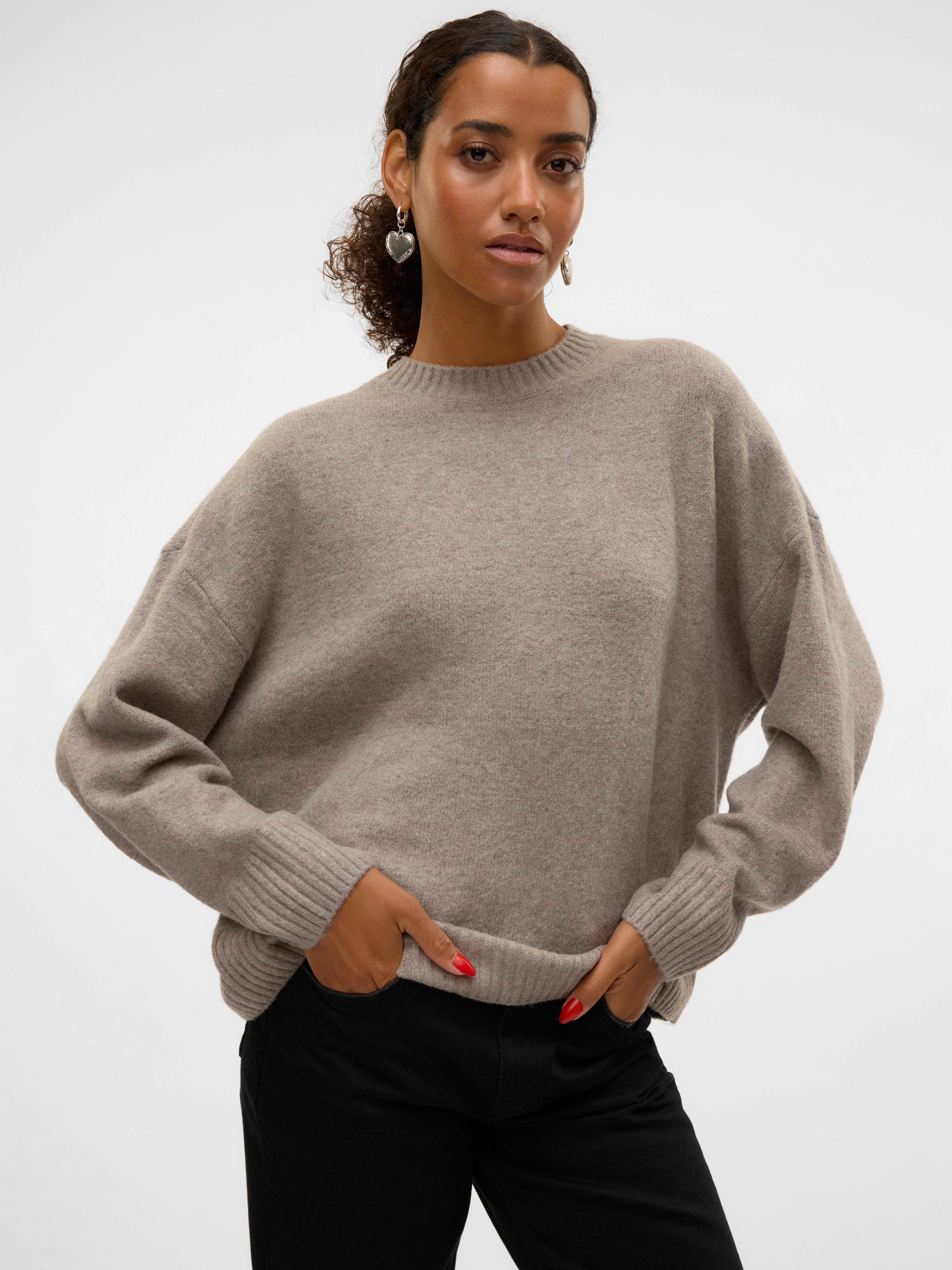 Vero Moda Strickpullover VMBOOM LS O-NECK günstig online kaufen