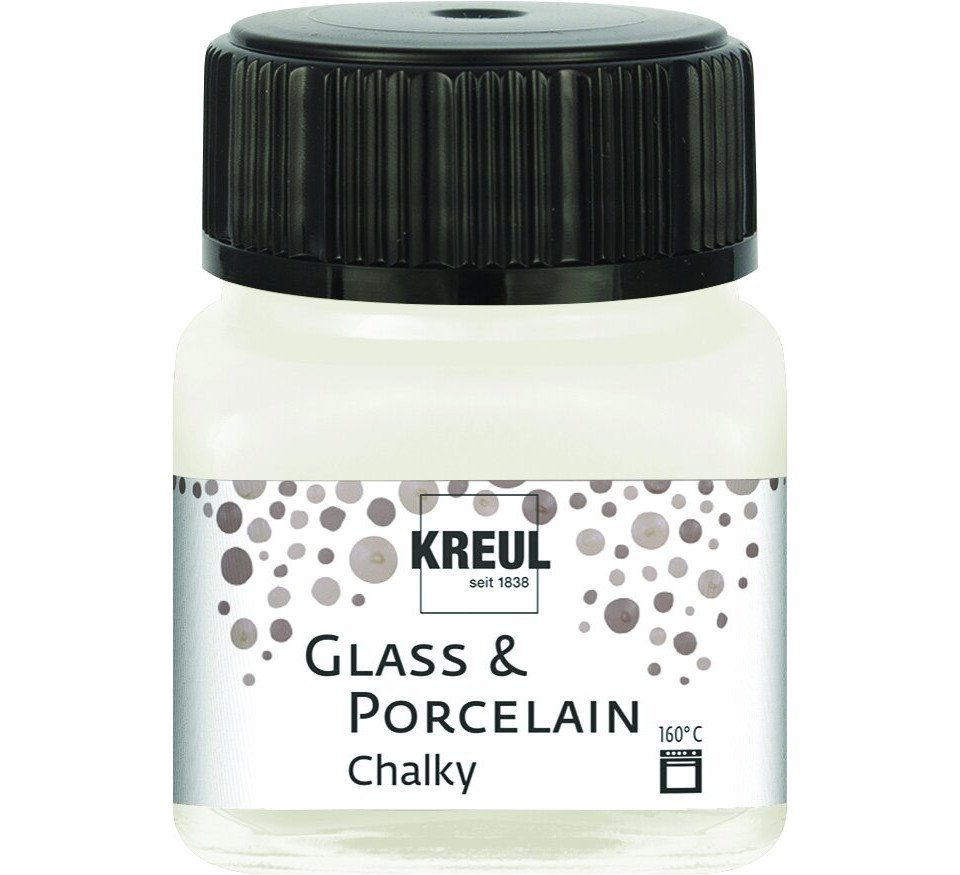 Kreul Porzellanfarbe Kreul Glass & Porcelain Chalky white cotton 20 ml