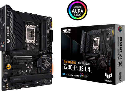 Asus TUF GAMING Z790-PLUS D4 Mainboard, ATX, PCIe 5.0, DDR4 Speicher, 4x M.2, HDMI, DisplayPort