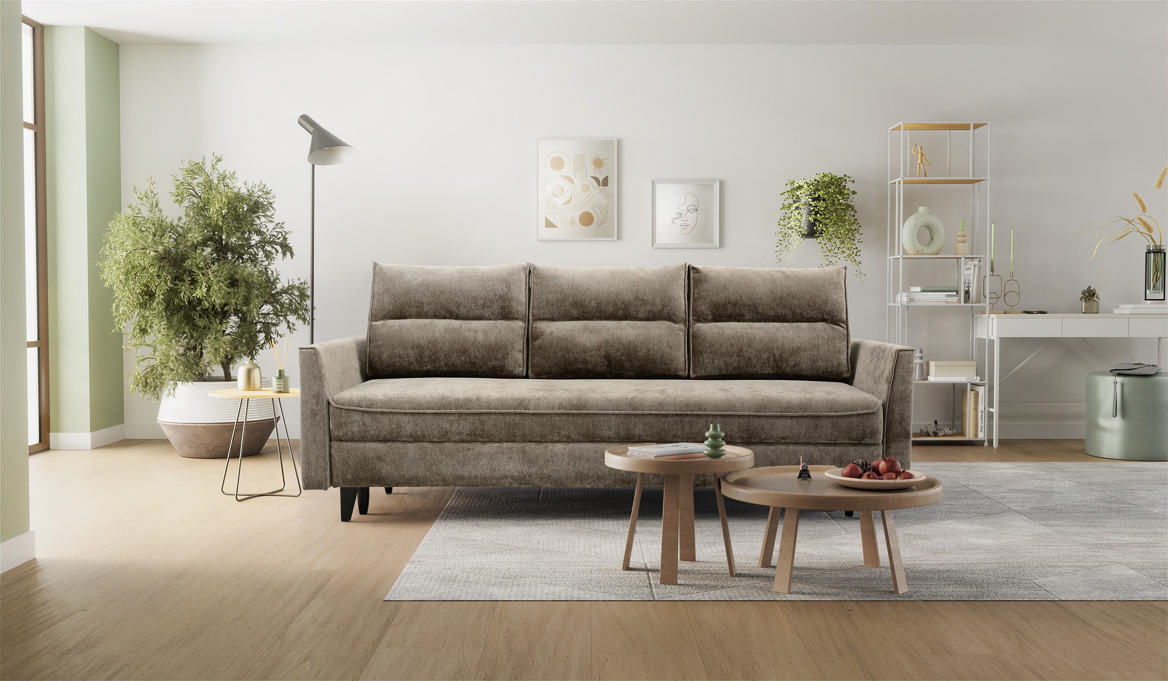 Hygger Möbelhaus Schlafsofa Loki mit Bettfunktion günstig online kaufen