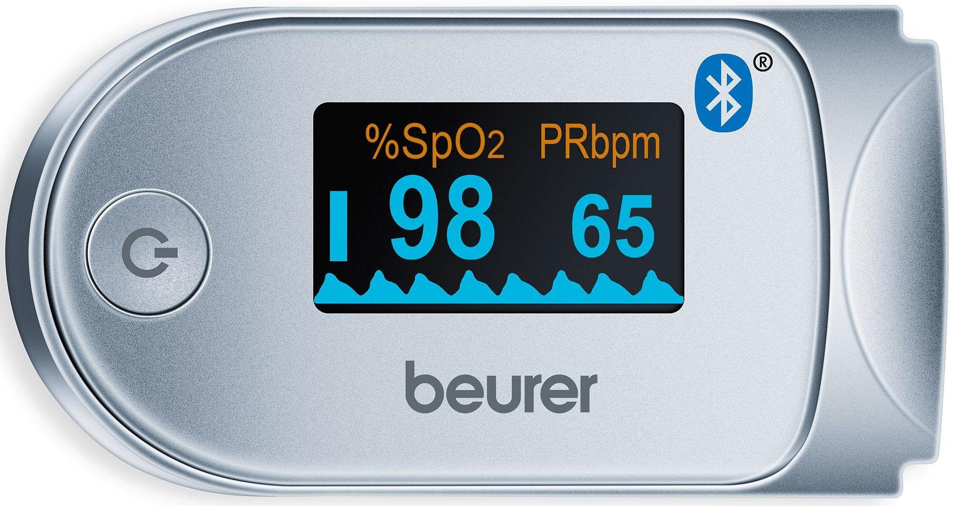 BEURER Pulsoximeter PO 60, innovative Vernetzung zwischen Smartphone und Pulsoximeter