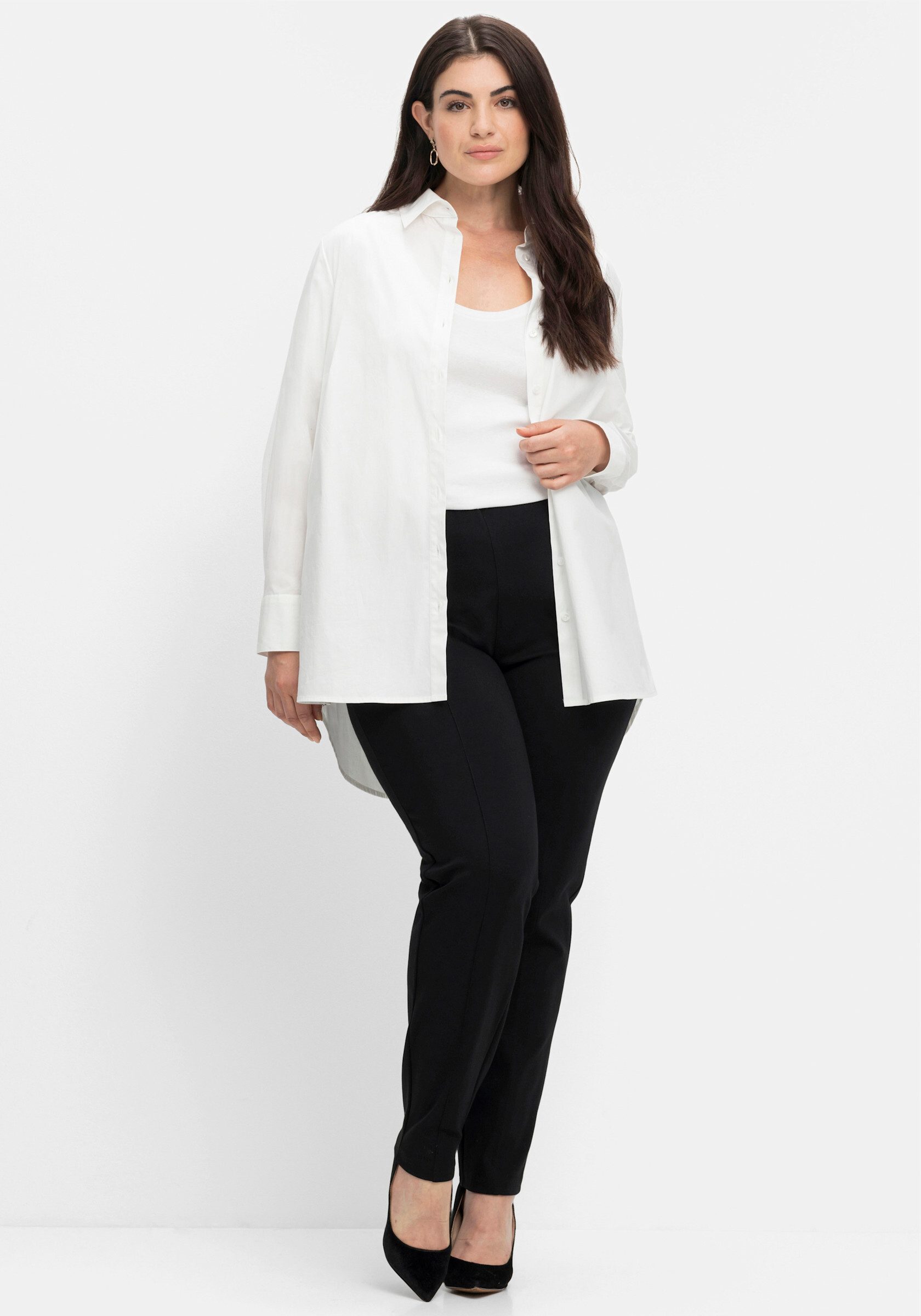 Sheego Jerseyhose Jerseyhose . aus hochwertiger Interlock-Qualität günstig online kaufen