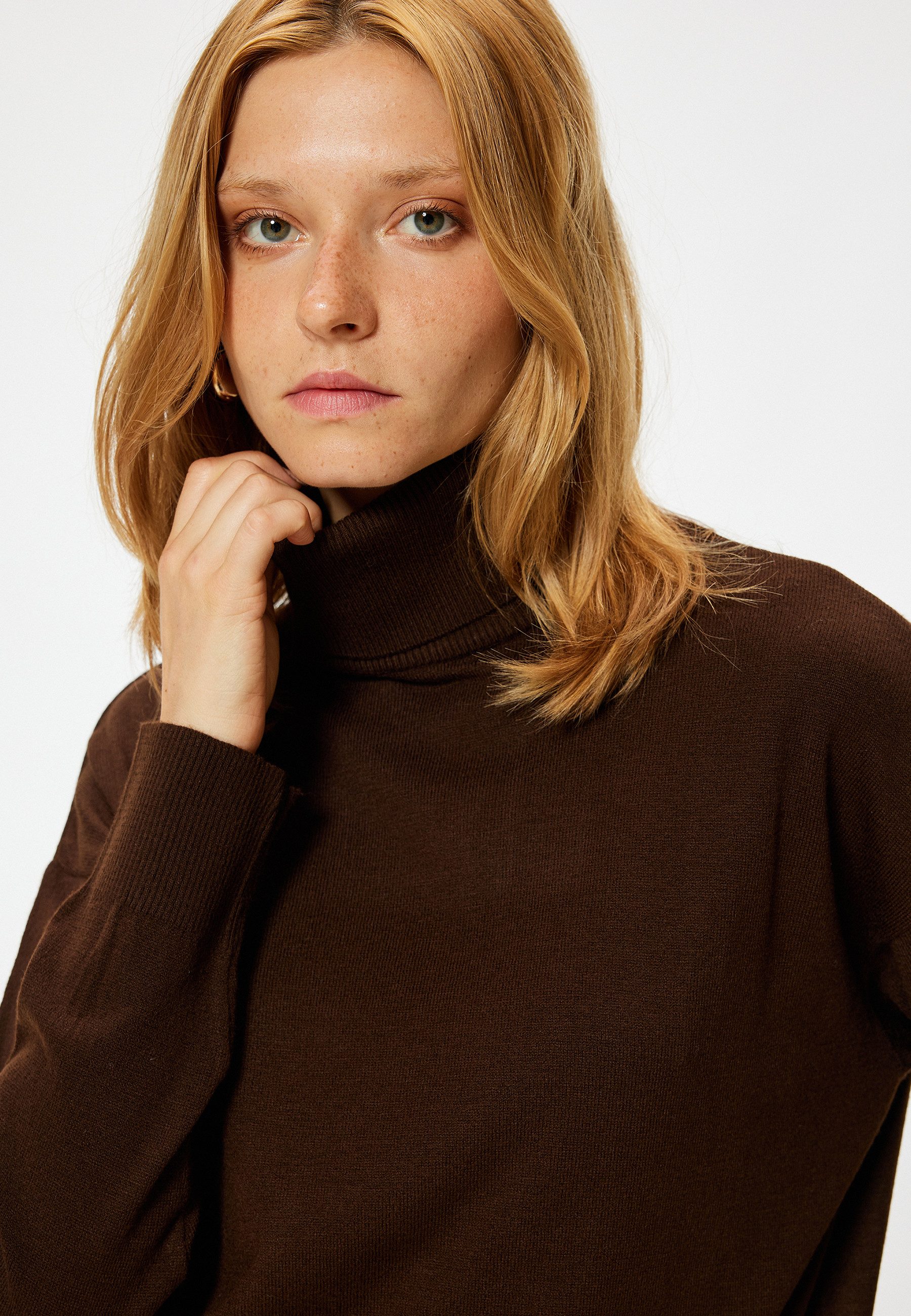 Rollkragenpullover Rollkragen Oversize