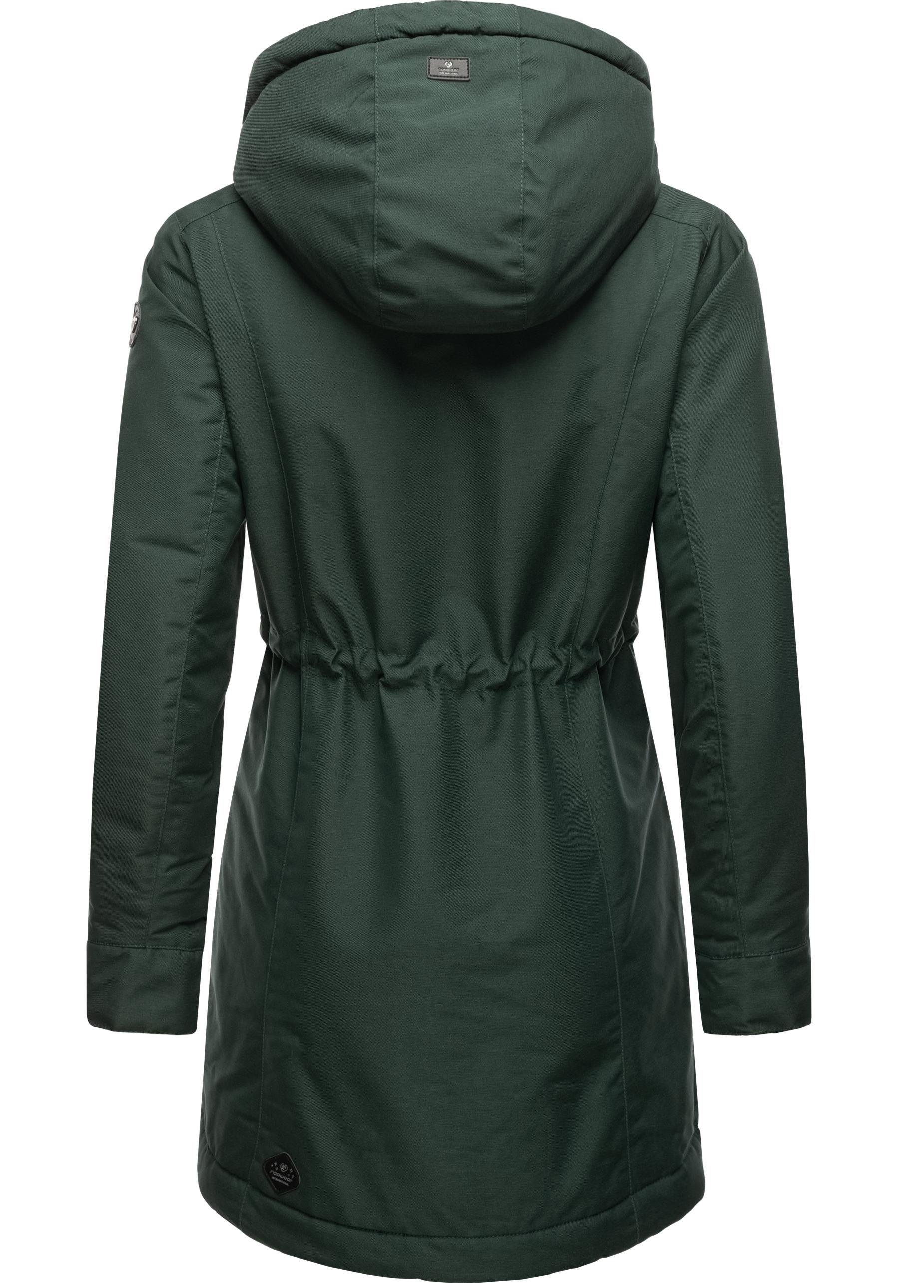 Ragwear Winterjacke Dakkota Wasserdichter Winterparka mit Teddyfleece Innenfutter