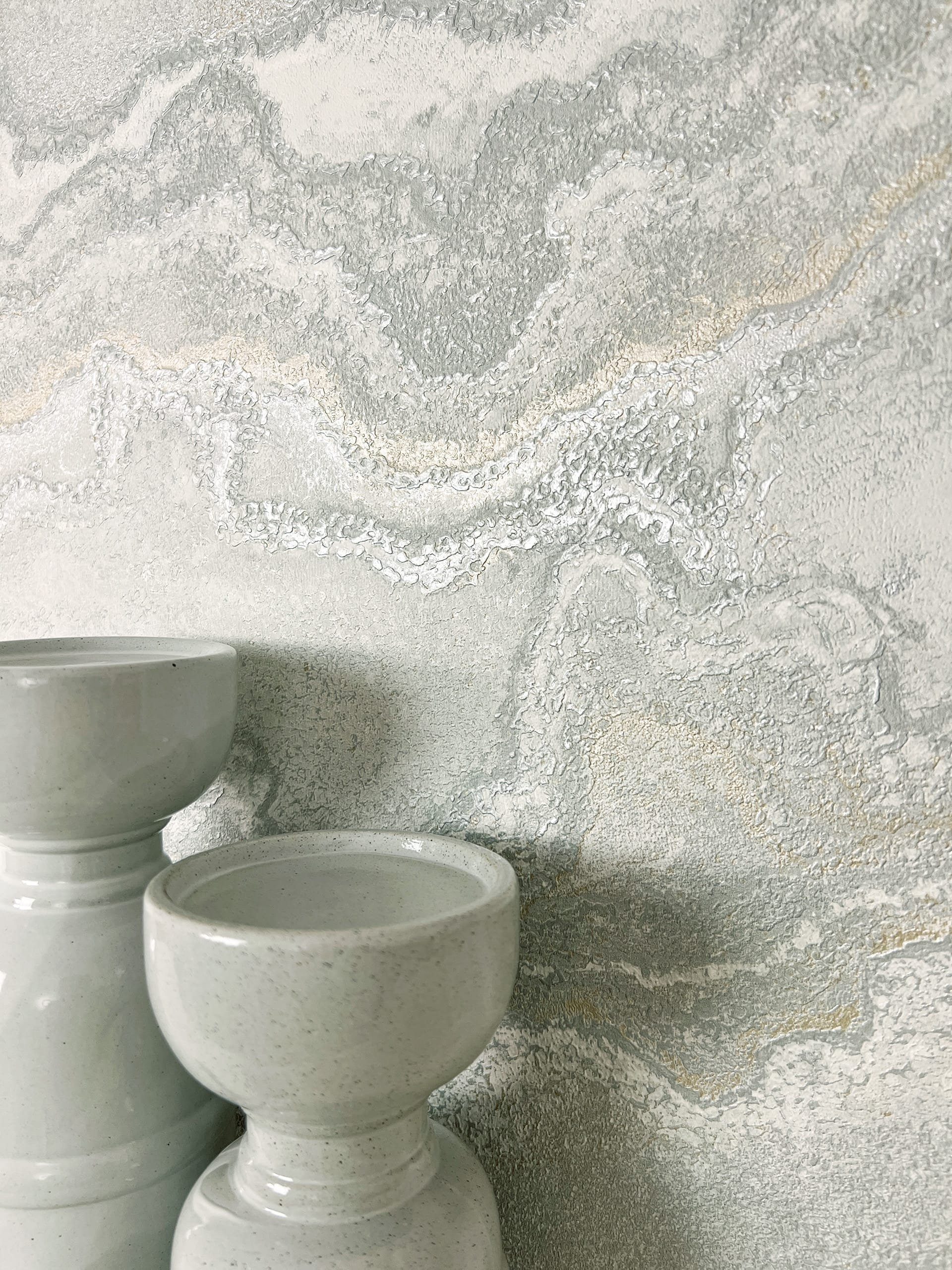 Newroom Vliestapete, Silber Tapete Modern Marmor günstig online kaufen