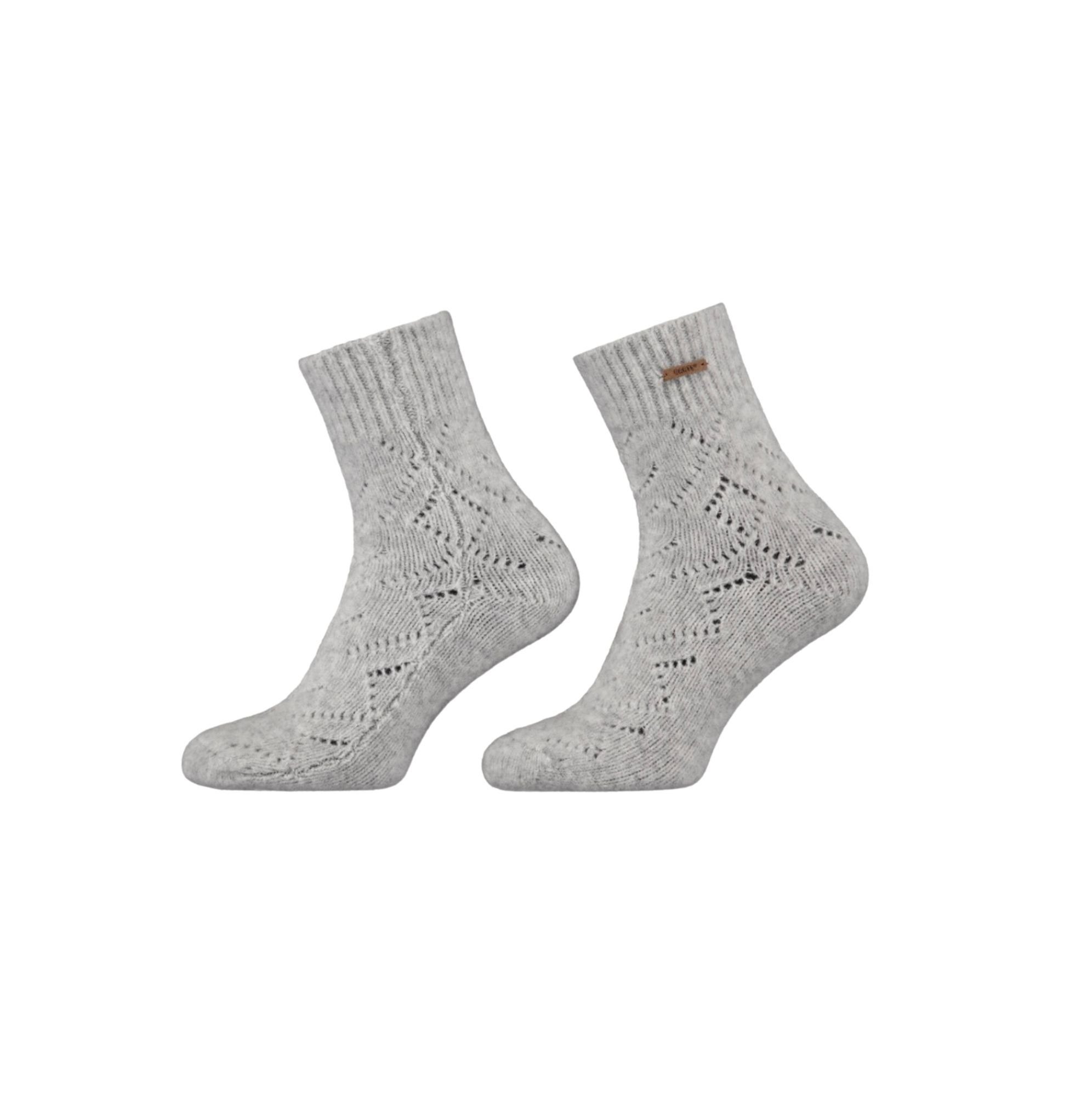 Barts Haussocken Damen Home Socks Bridgey Farbe grau Größe 39-41 Logo