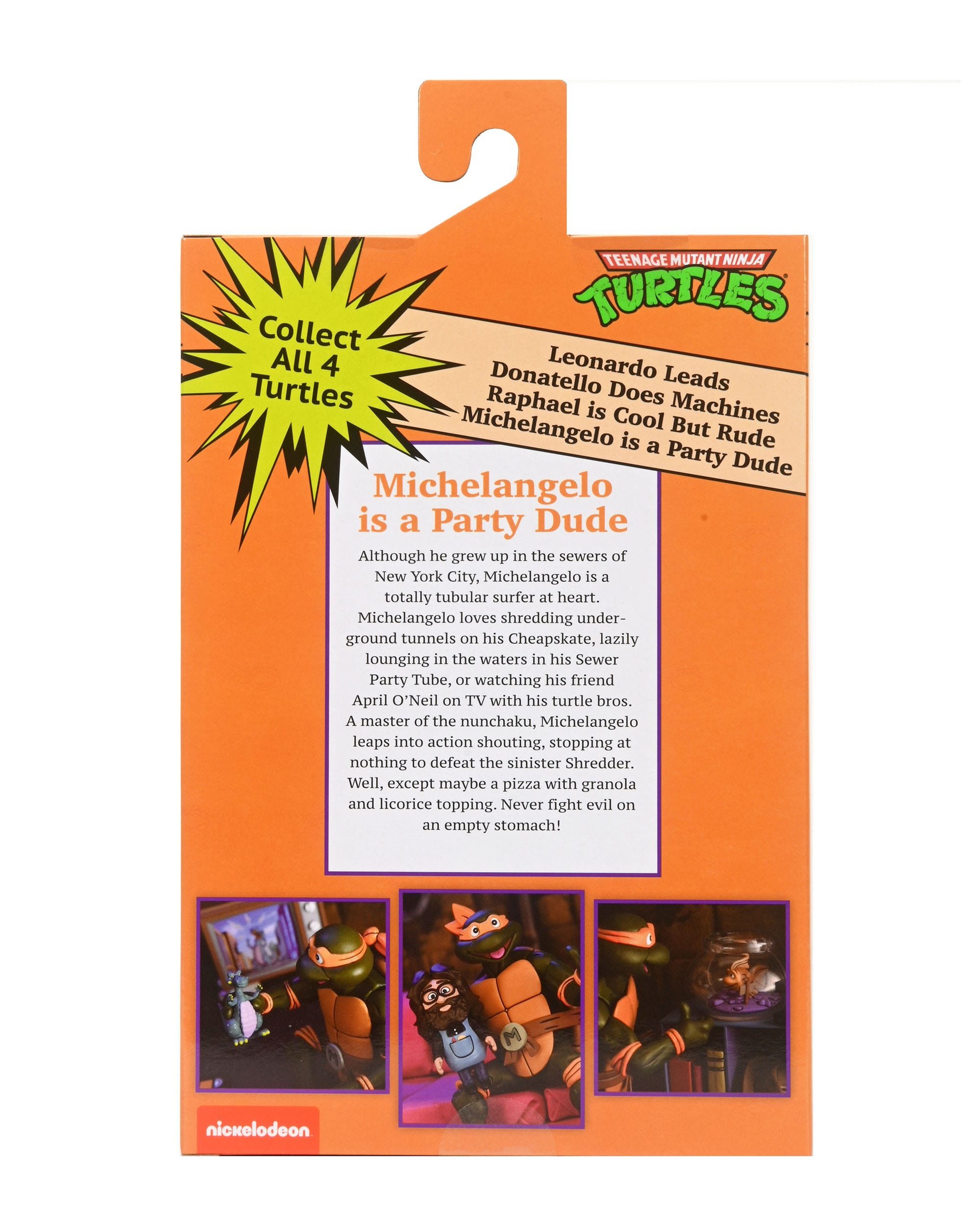NECA Actionfigur Teenage Mutant Ninja Turtles (Cartoon) Ultimate VHS Figur, (18cm Figur mit Zubehör)