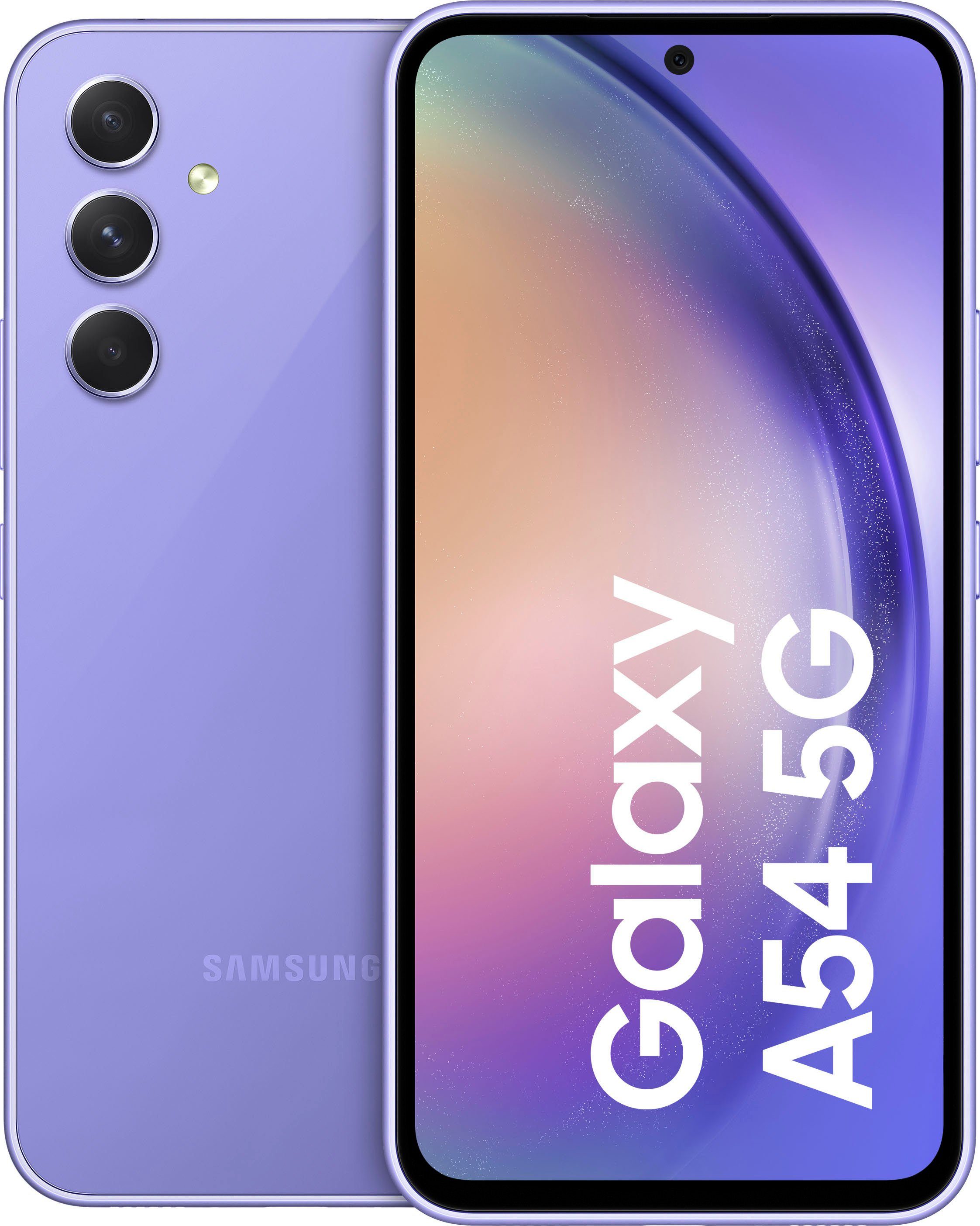 Samsung Galaxy A54 5G 128GB Smartphone (16,31 cm/6,4 Zoll, 128 GB Speicherplatz, 50 MP Kamera) lila