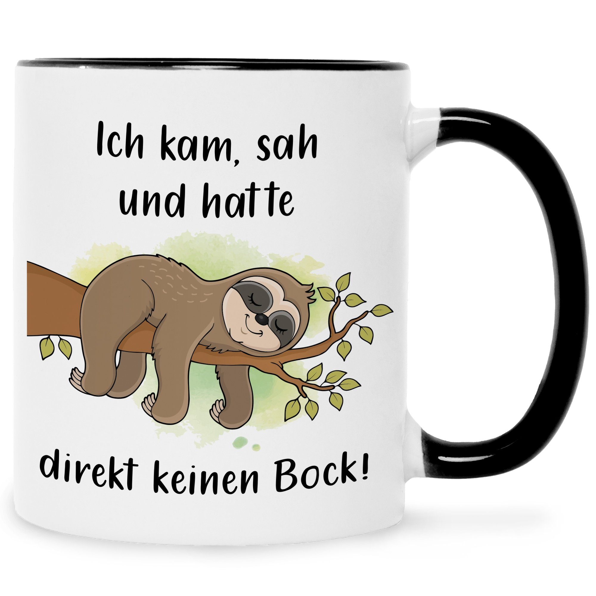 - Bedruckte - direkt Mama Papa Tasse - Geschenk keinen Sie Schwarz sah Tasse hatte Geschenk Ihn Weihnachten Spruch Weiß Valentinstag - Bock und Geburtstag GRAVURZEILE & Lustiges kam, für Ich Geschenk für mit