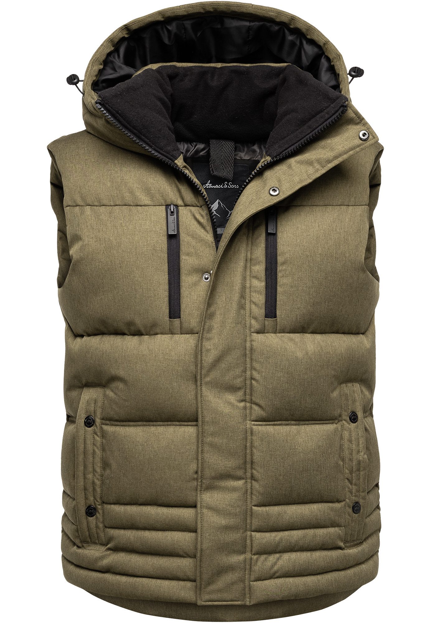 Amaci&Sons Steppweste PACIFICA Steppweste Dicke Herren Outdoor Winter Weste günstig online kaufen