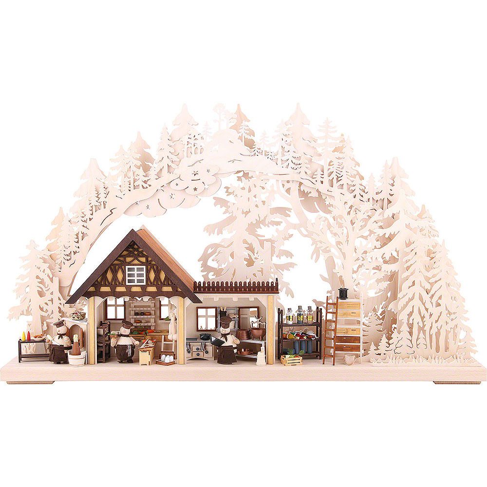 RATAGS Kunsthandwerk Schwibbogen 3D-Schwibbogen Kochprofis (72x42,5x11cm) von RATAGS Holzdesign