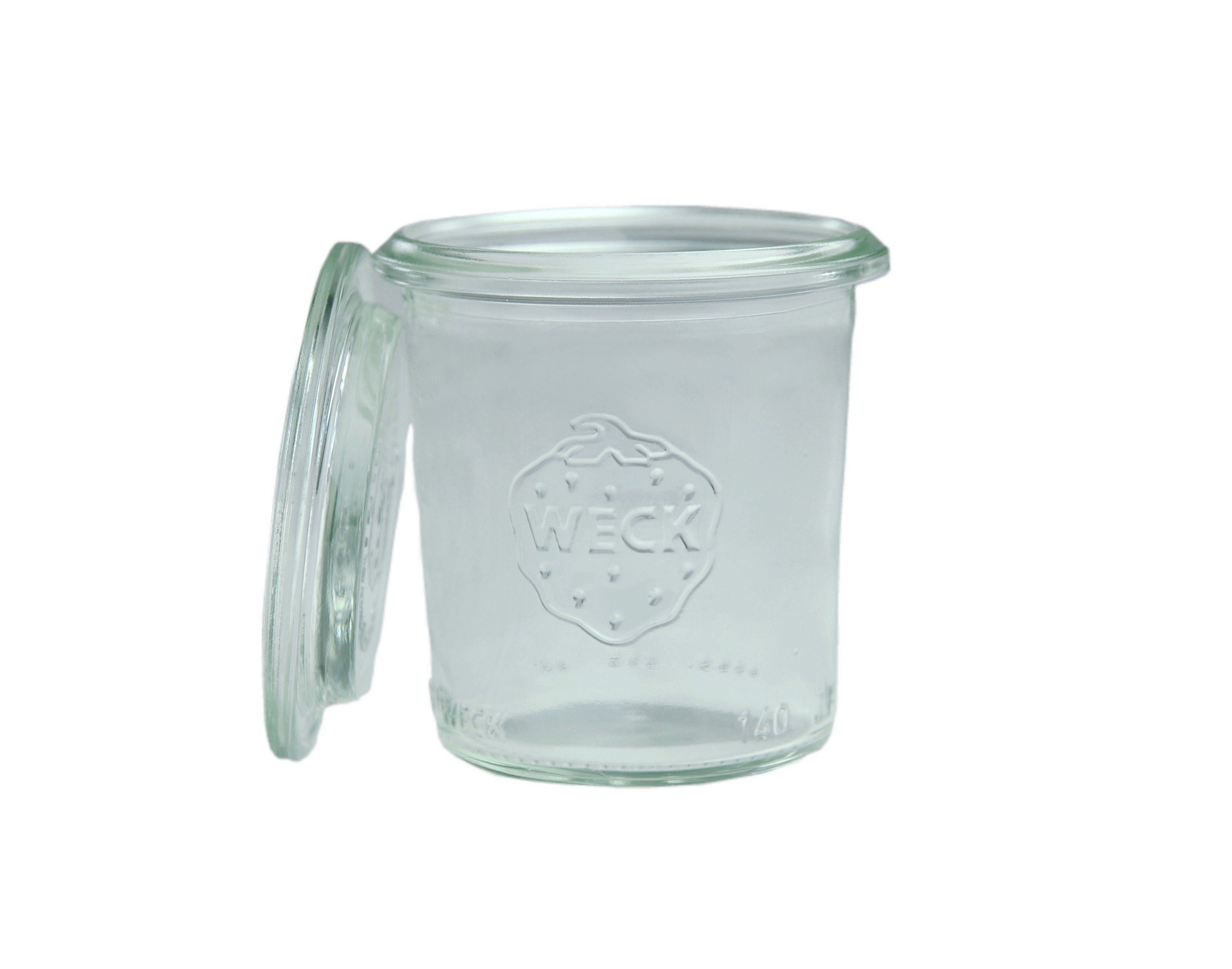 MamboCat Einmachglas 48er Sturzgläser Glas mit Gläser Glasdeckeln, 140 ml 48 Set Weck