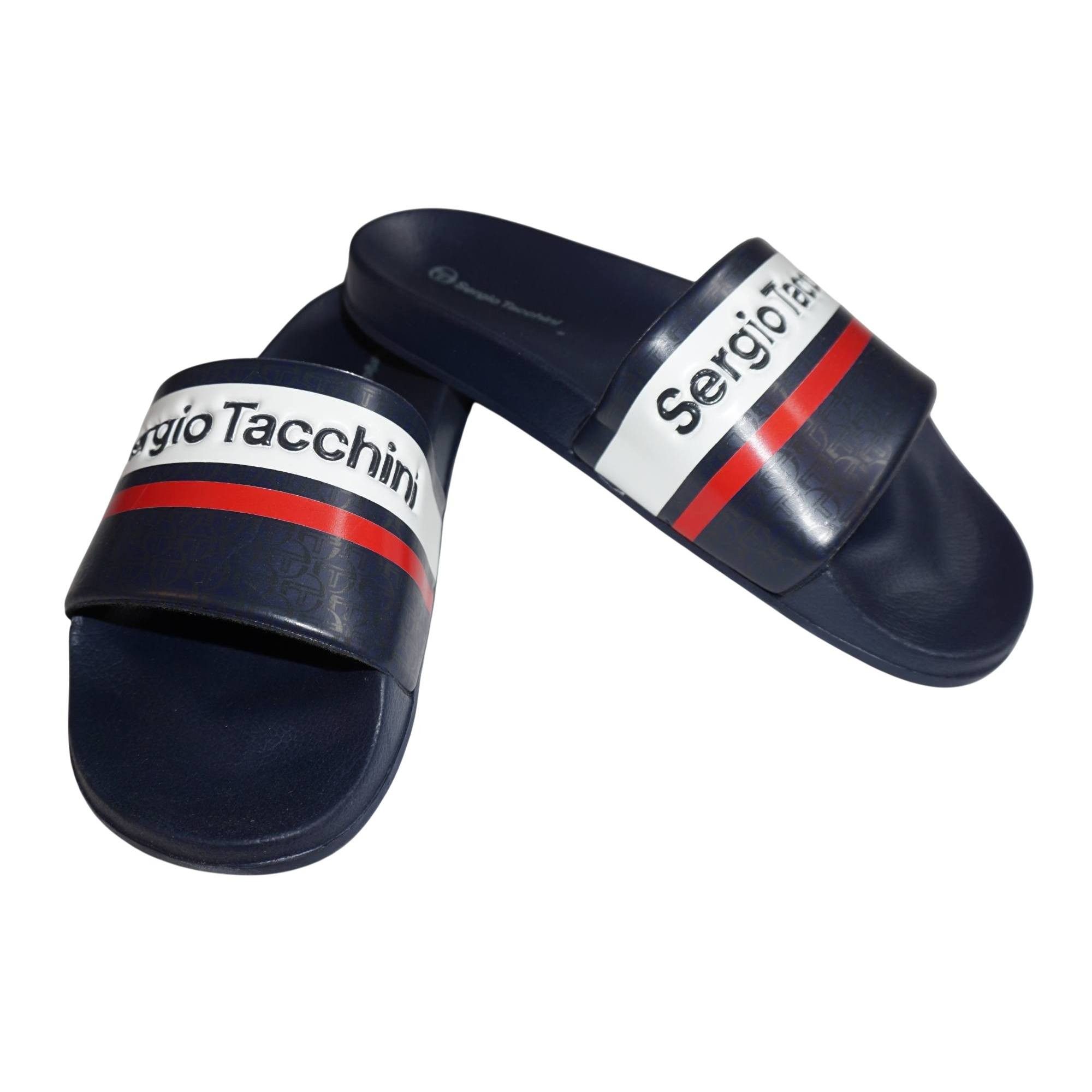 Sergio Tacchini Badelatschen Sergio Tacchini Ansley Badepantolette vorgeformtes Fußbett