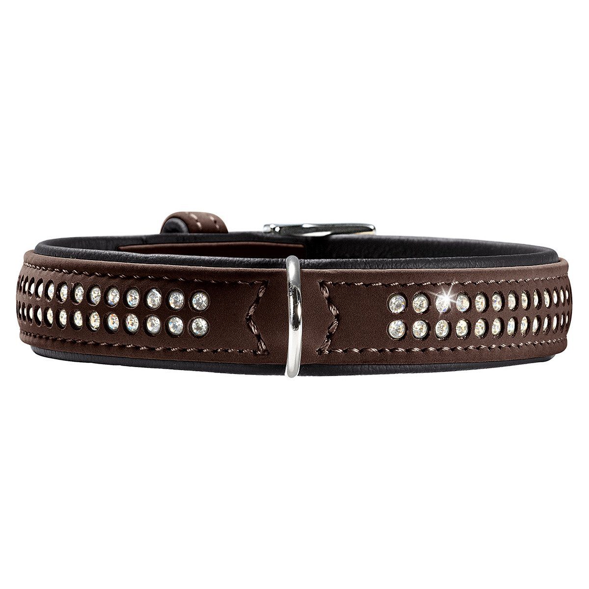 Hunter Tierbedarf Hunde-Halsband Halsband Softie Deluxe braun/schwarz