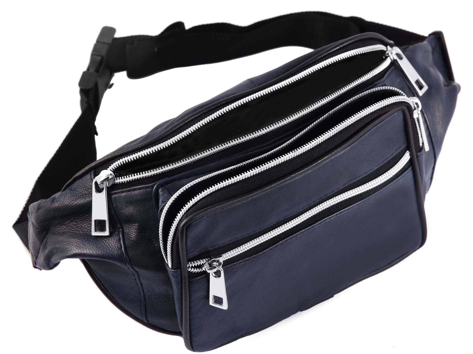 STEINMEISTER Bauchtasche Siham Unisex Gürteltasche Hüfttasche aus Echtleder