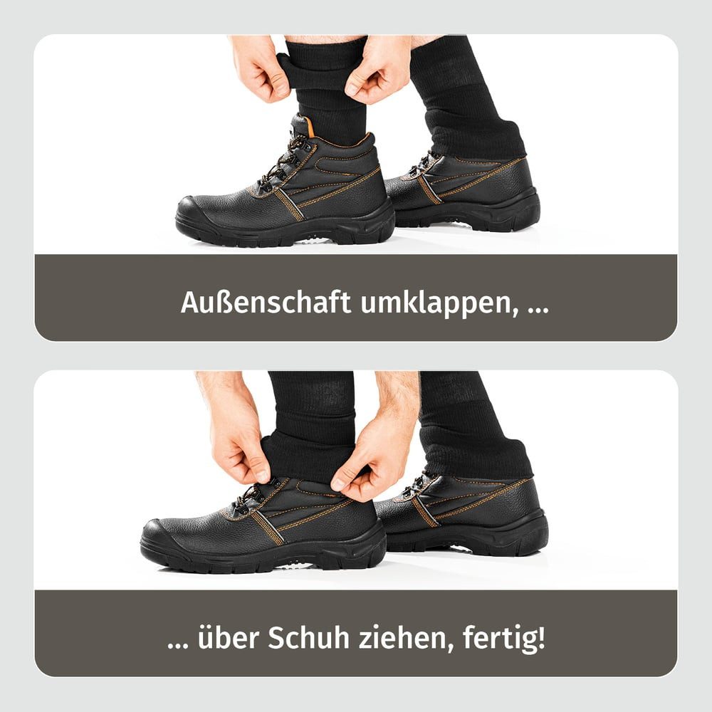 socklaender Arbeitssocken 2er Set Funktions-Socke mit Doppelschaft Wandersocken Funktionsssocken Jagdsocken Baustelle Wald Strümpfe