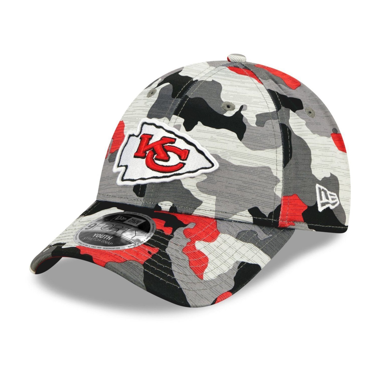 New Era Baseball Cap 9Forty StretchSnap NFL TRAINING 2022 Kansas City Chiefs