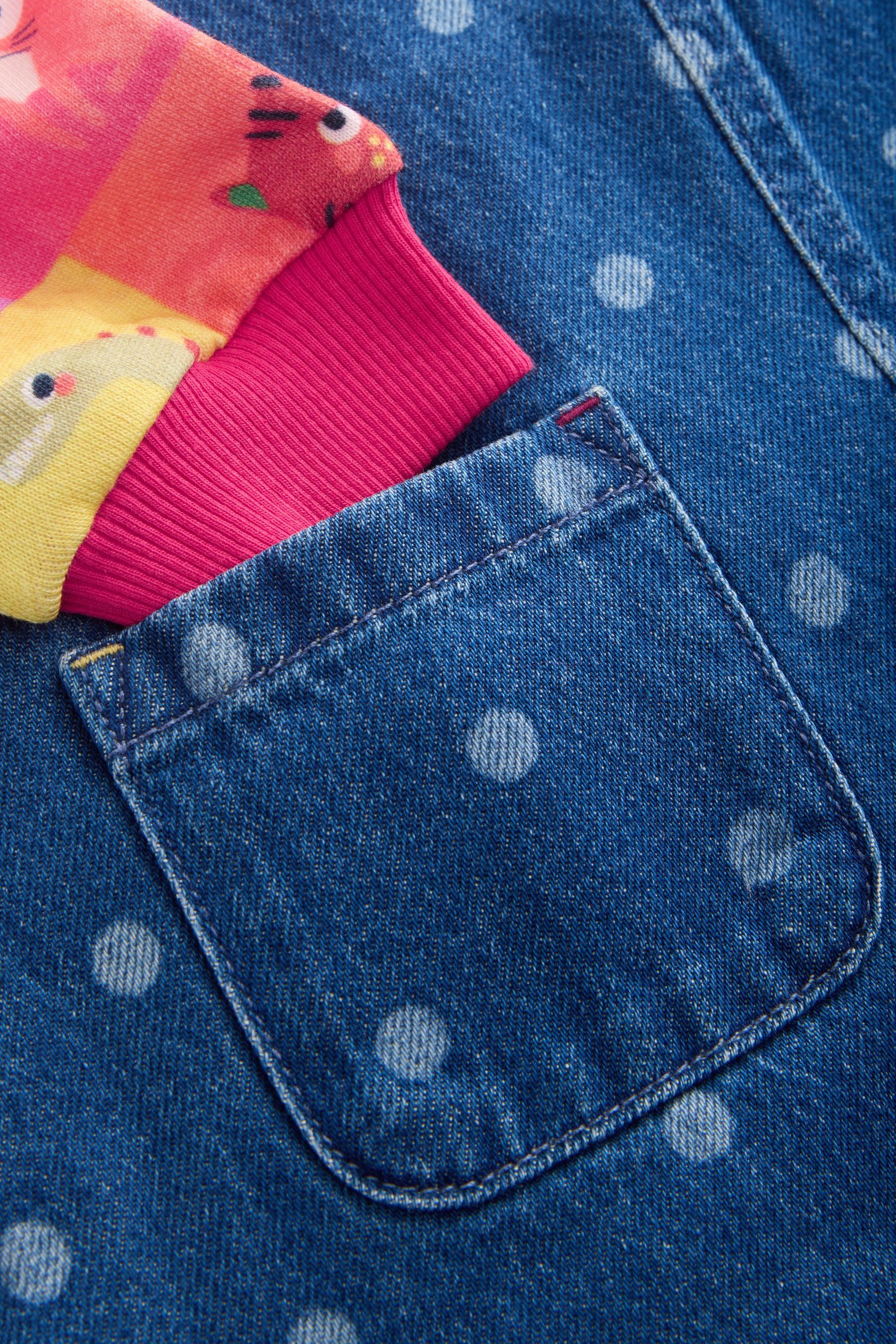 Next Jeanskleid Denim-Kleid mit Raglanärmeln (1-tlg)