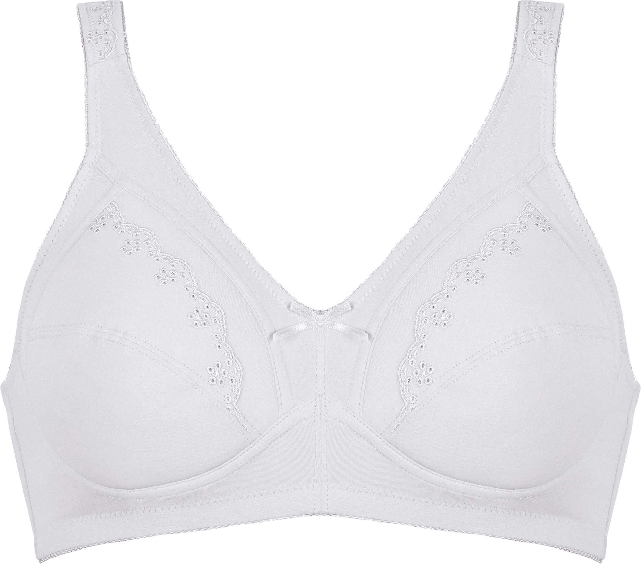 Naturana Bügelloser BH Soft Cup feminin, bequem, elastisch, breite Träger, ohne Bügel