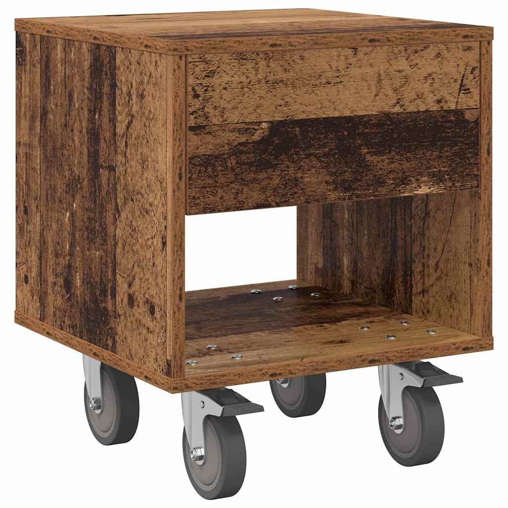 vidaXL Nachttisch Nachttisch Altholz 40,5 x 40 x 48 cm Holzwerkstoff (1-St)