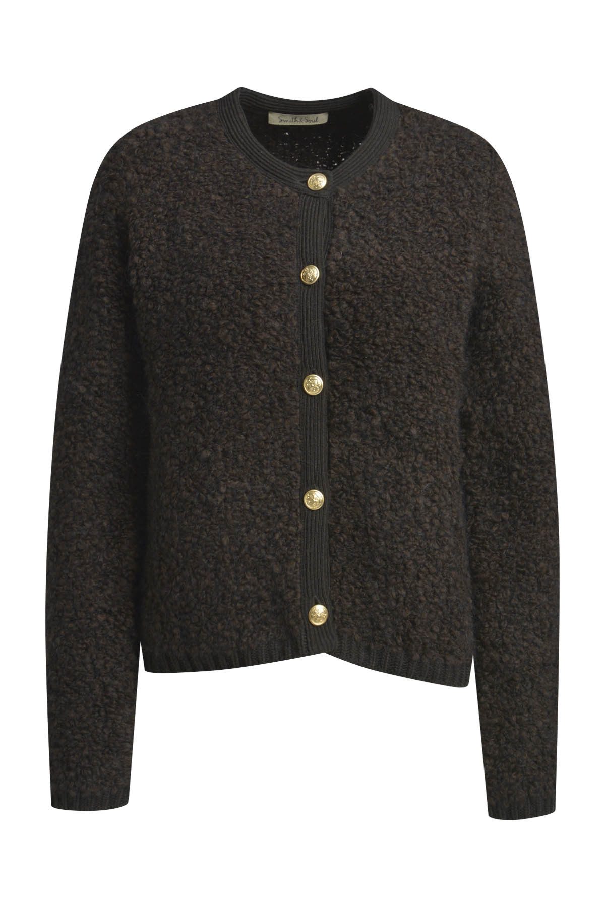 Smith & Soul Steppweste BOUCL BUTTON CARDIGAN