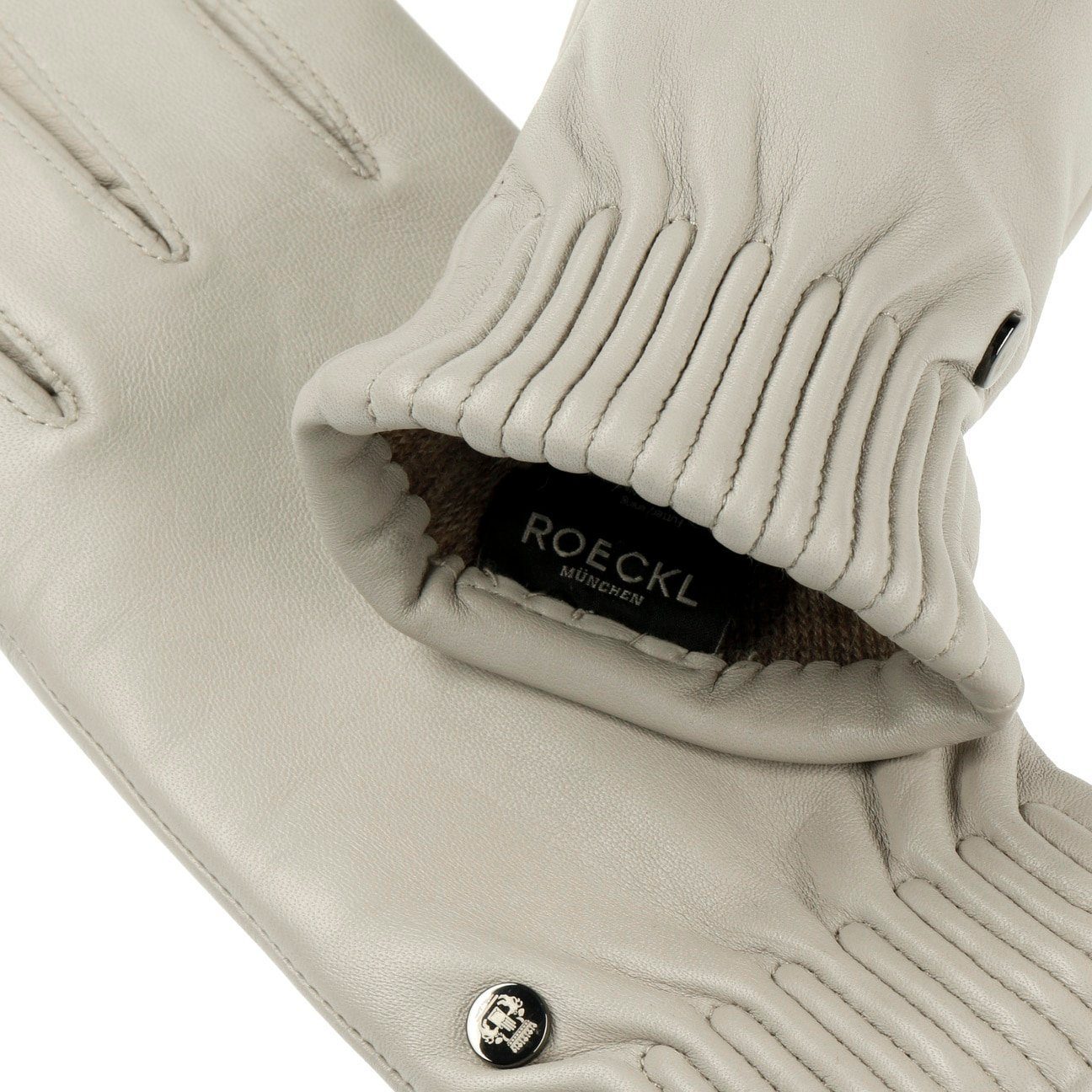 Roeckl Handschuhe mit hellgrau Futter Lederhandschuhe