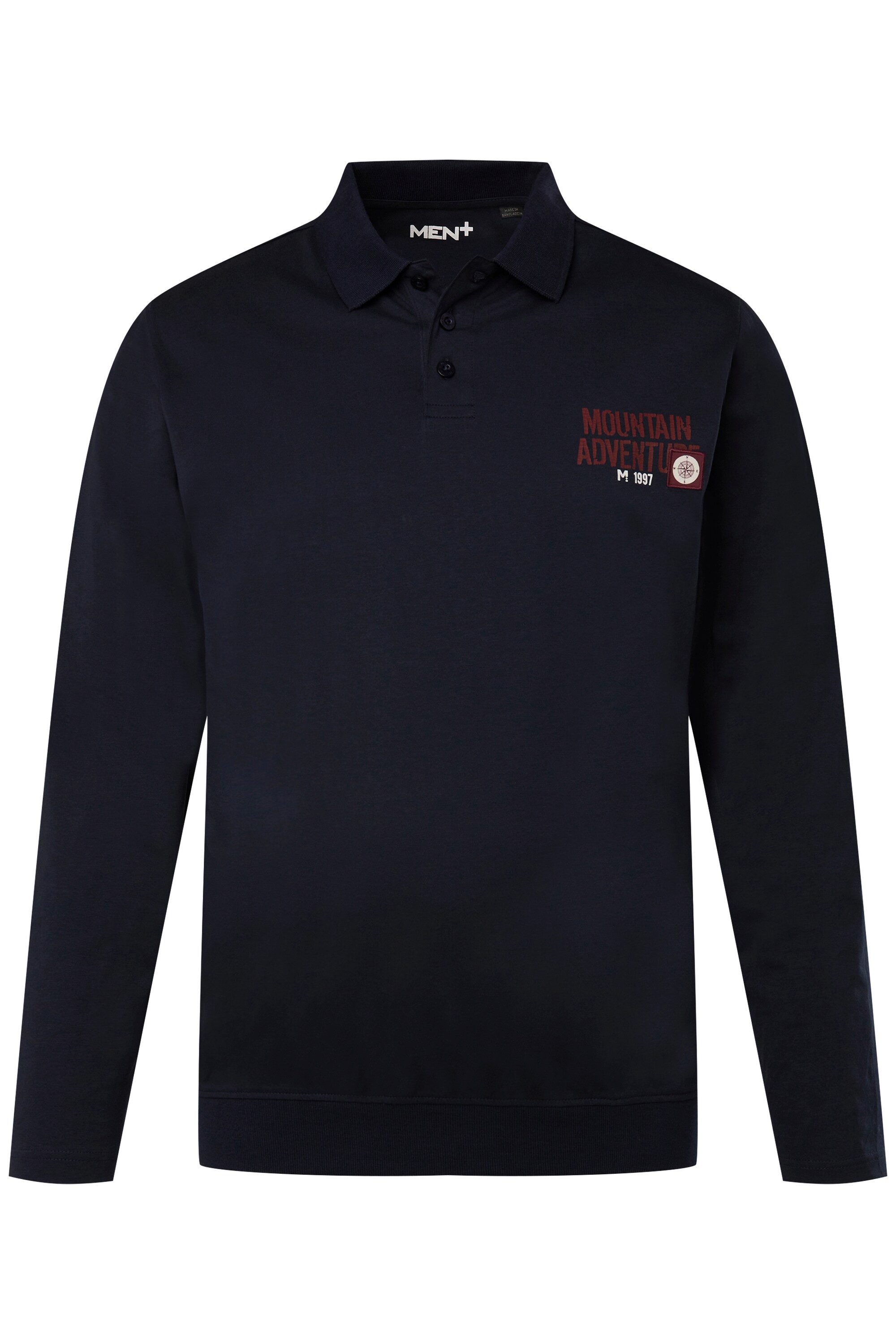 Men Plus Poloshirt Men+ Poloshirt Langarm günstig online kaufen
