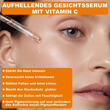 P-Beauty Cosmetic Accessories Anti-Falten-Serum P-Beauty Vitamin C Serum Gesicht 30ml, 1-tlg.