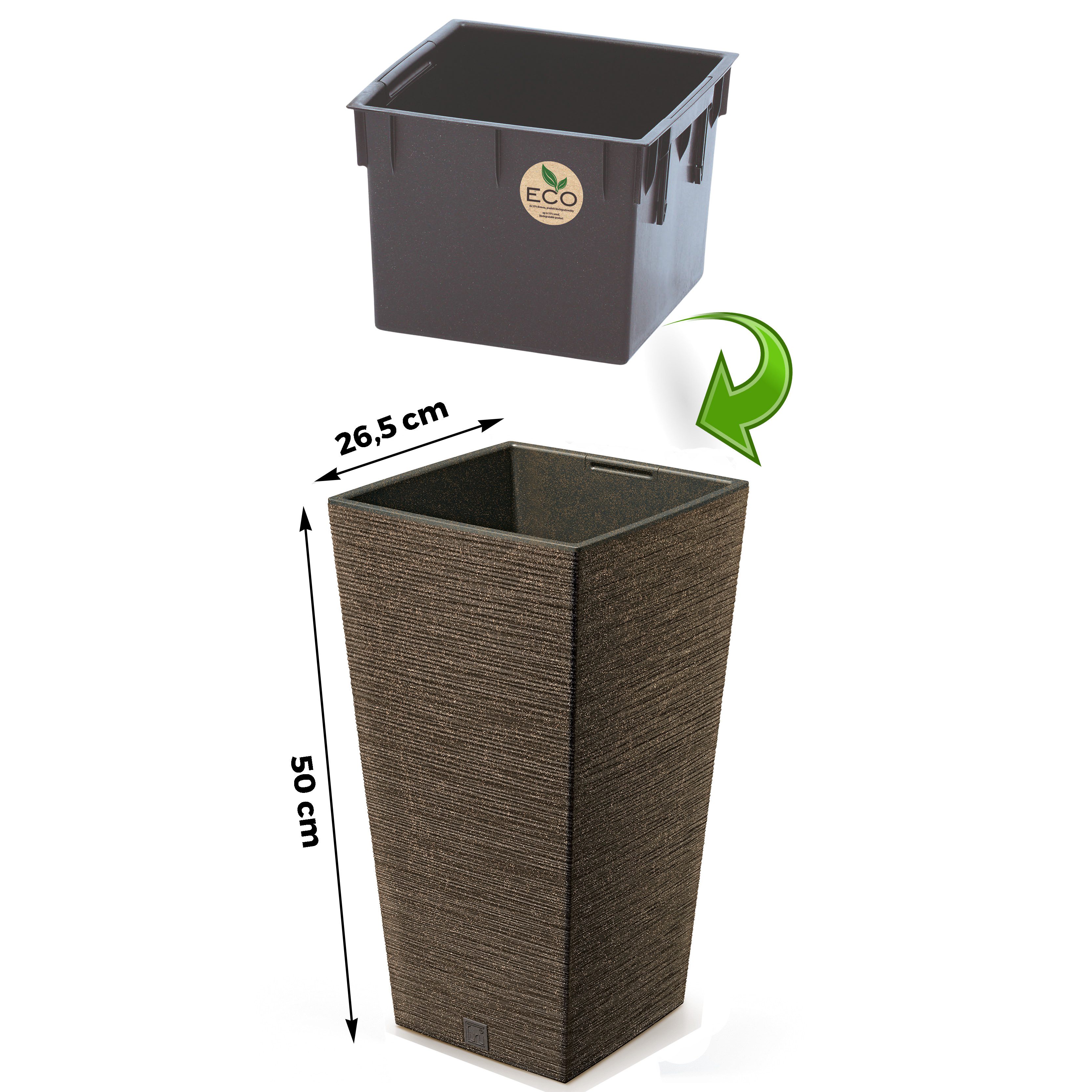 Annastore Pflanzkübel Pflanzsäule aus Kunststoff Pflanzgefäß günstig online kaufen