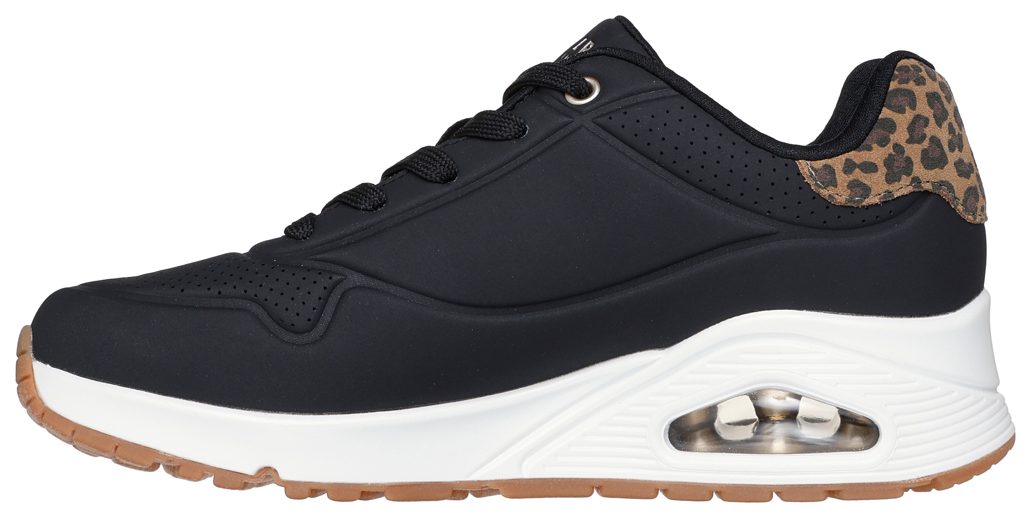 Skechers UNO-JUNGLE NITE Sneaker Schnürschuh, Freizeitschuh mit Wedge-Absatz