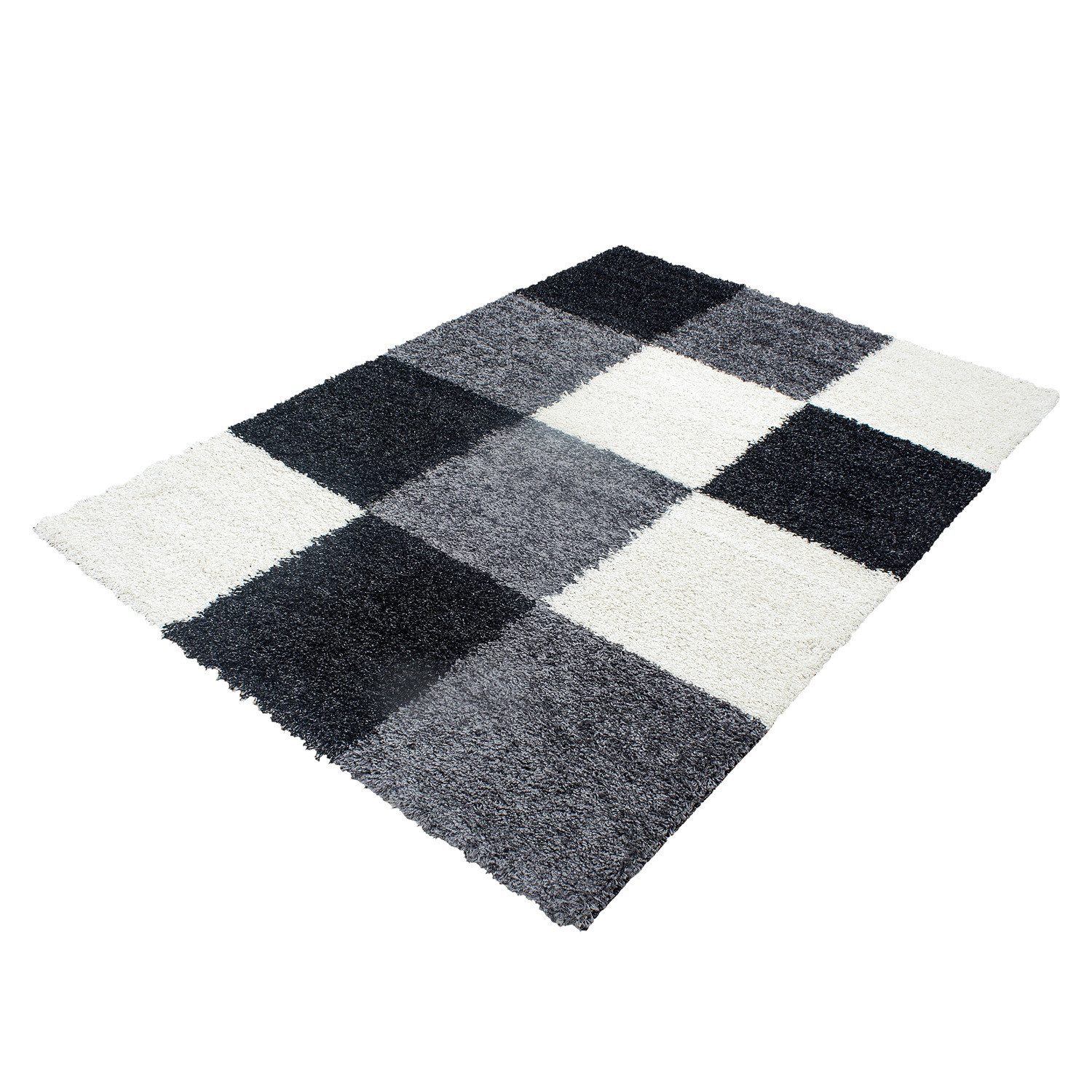 SchönesWohnen24 Hochflor-Teppich Hochflor Teppich LIFE Schwarz