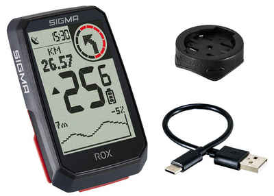 SIGMA SPORT Fahrradcomputer Rox 4.0 GPS Bike Computer Navi Fahrradtacho Komoot