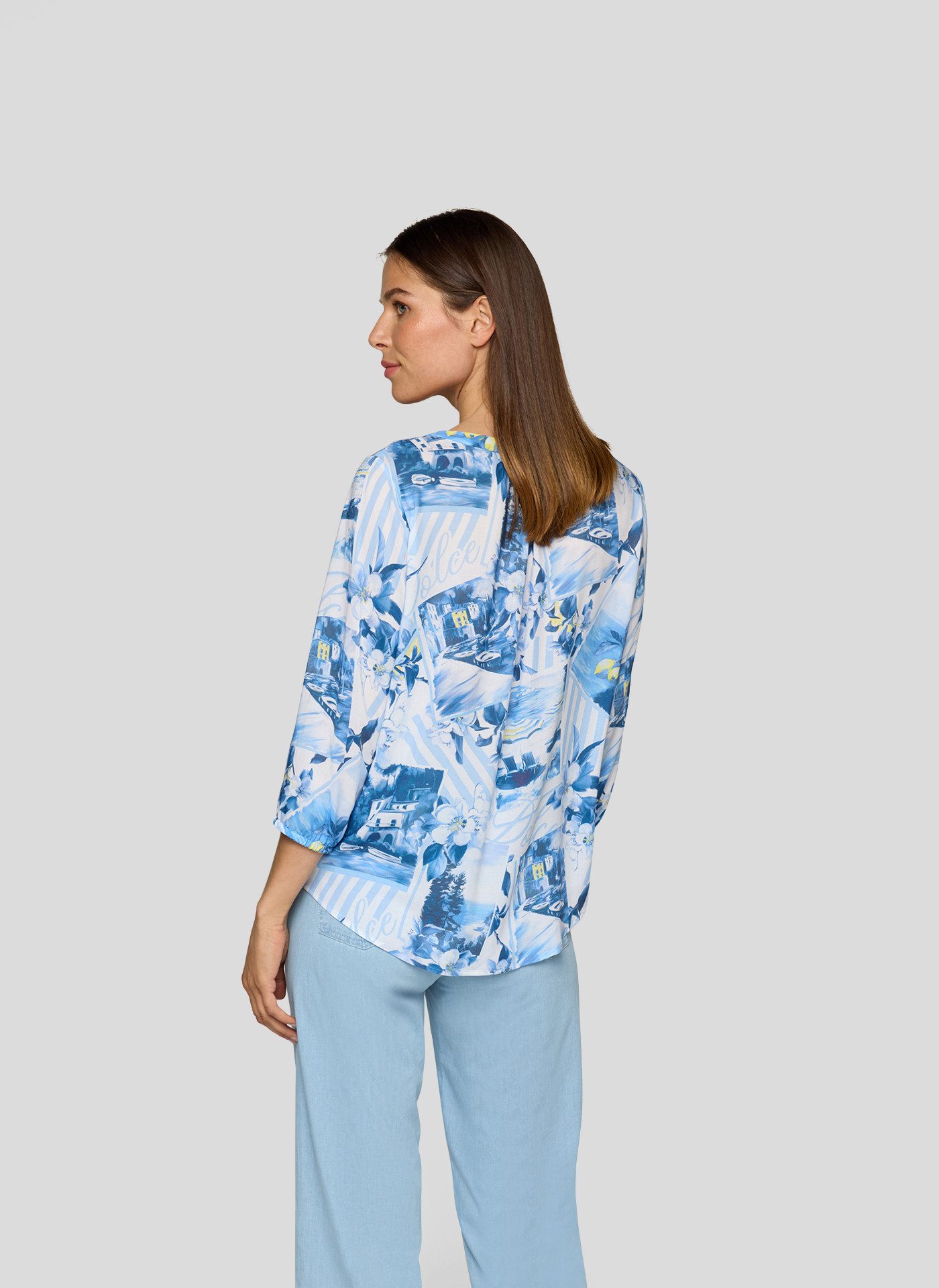 Rabe Hemdbluse Bluse Azur