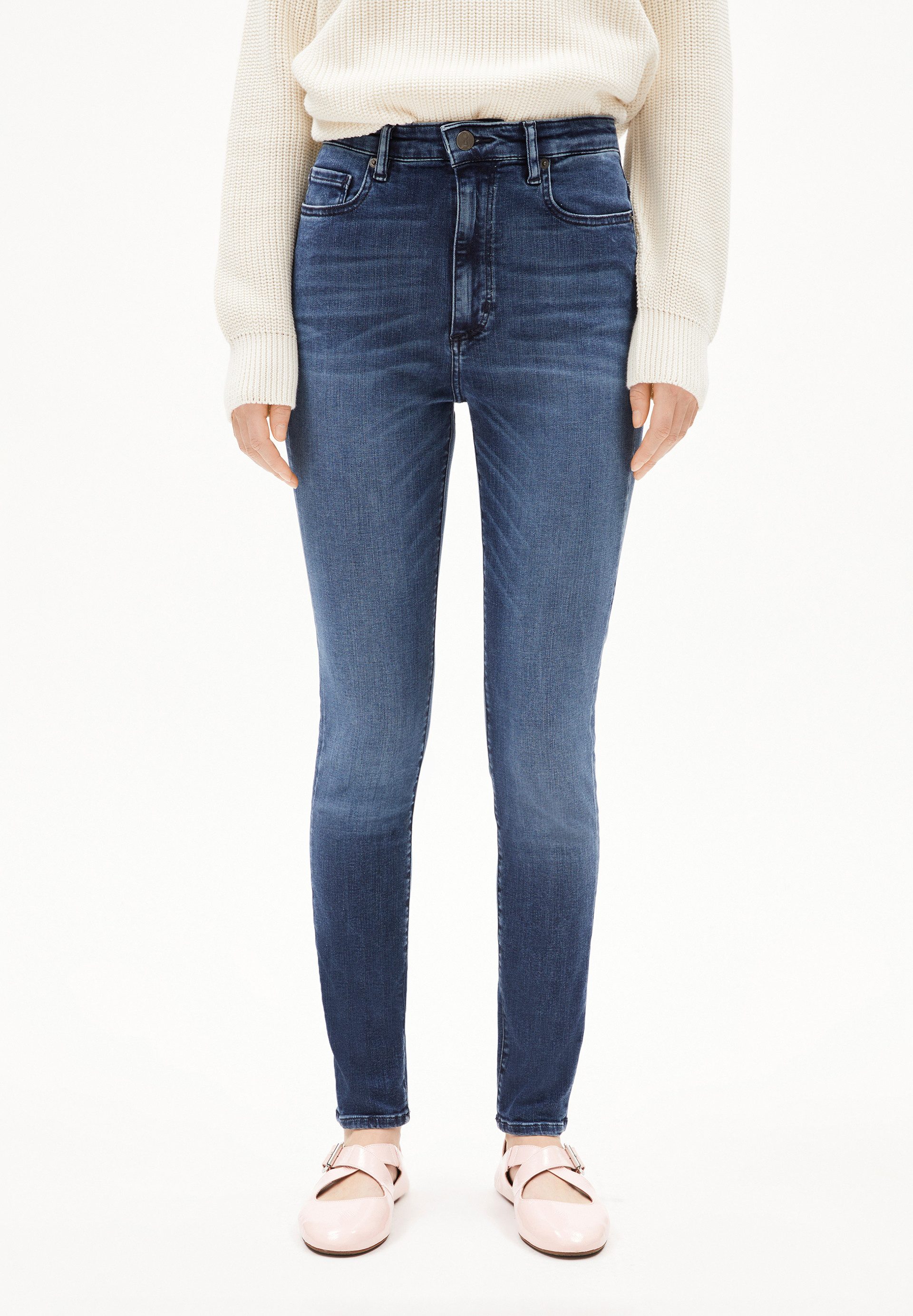 Armedangels Slim-fit-Jeans INGAA (X-Stretch) High waist