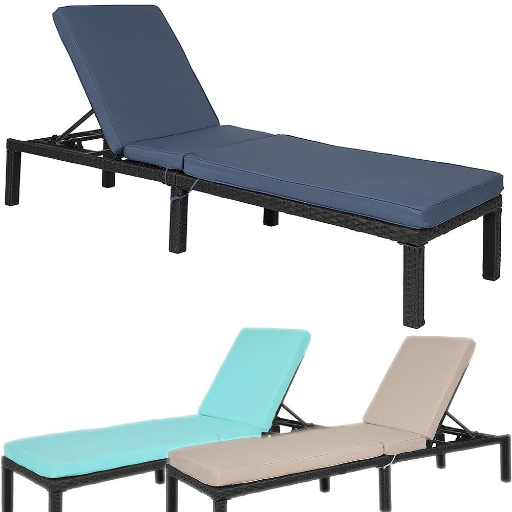 Melko Gartenliege Gartenliege Polyrattan Sonnenliege mit günstig online kaufen