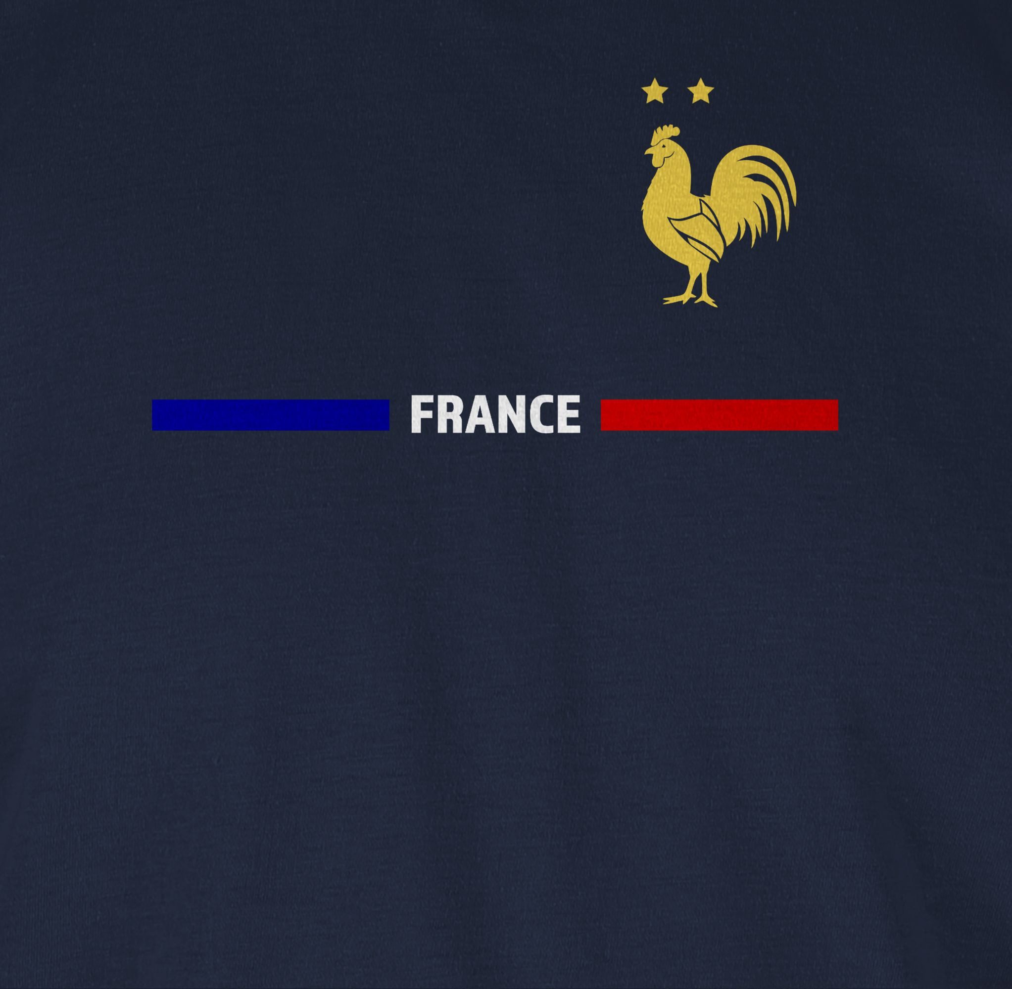 Shirtracer T-Shirt Frankreich Trikot Wappen, France mit Stolz, Französisches Fan-Motiv 2026 Fussball WM Fanartikel