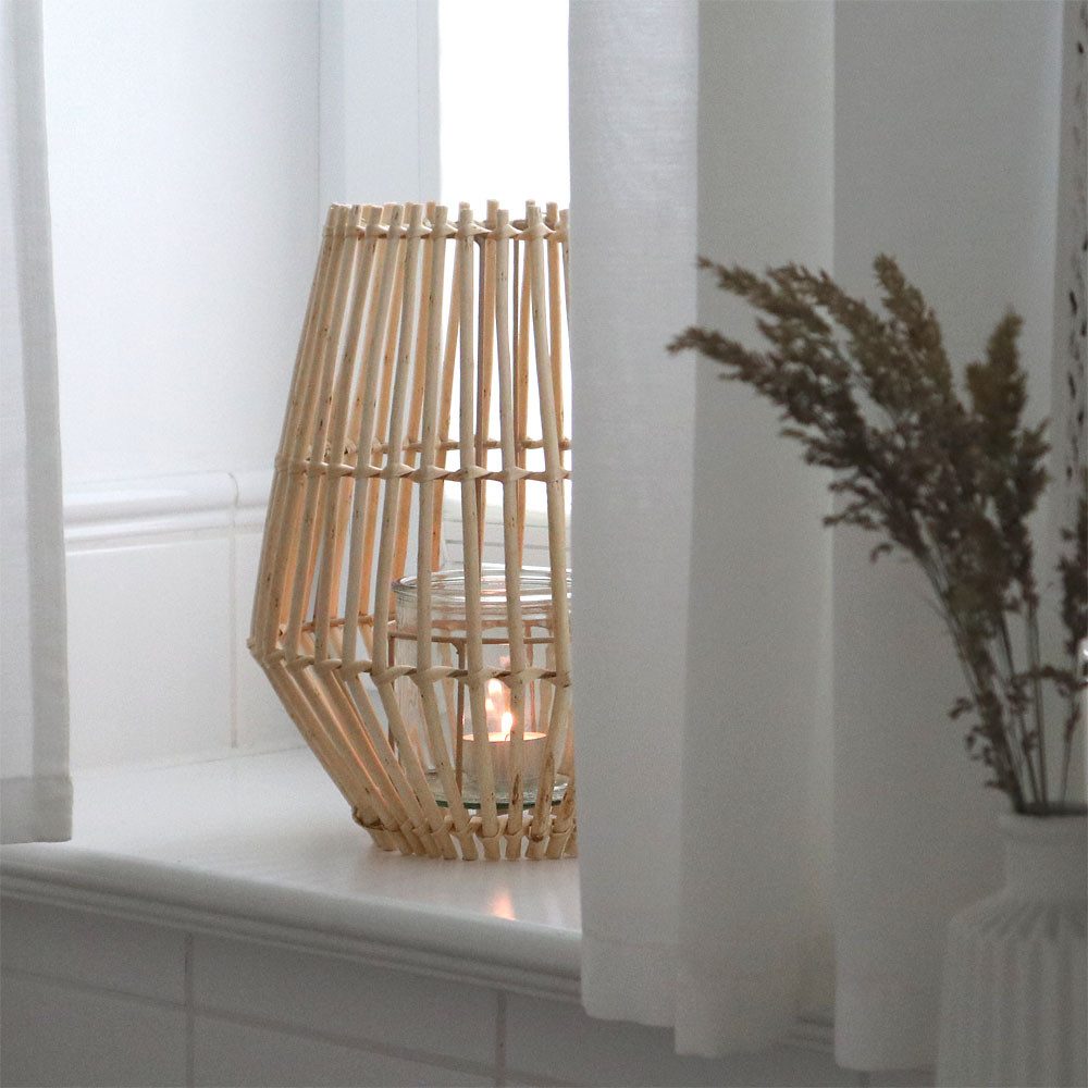 Grafelstein Kerzenlaterne Laterne BAMBOO natur aus Bambus H29cm Windlicht B günstig online kaufen