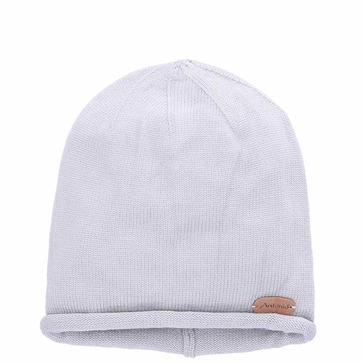 Antonio Strickmütze Antonio Strick Mütze Beanie hellgrau (1-St) günstig online kaufen