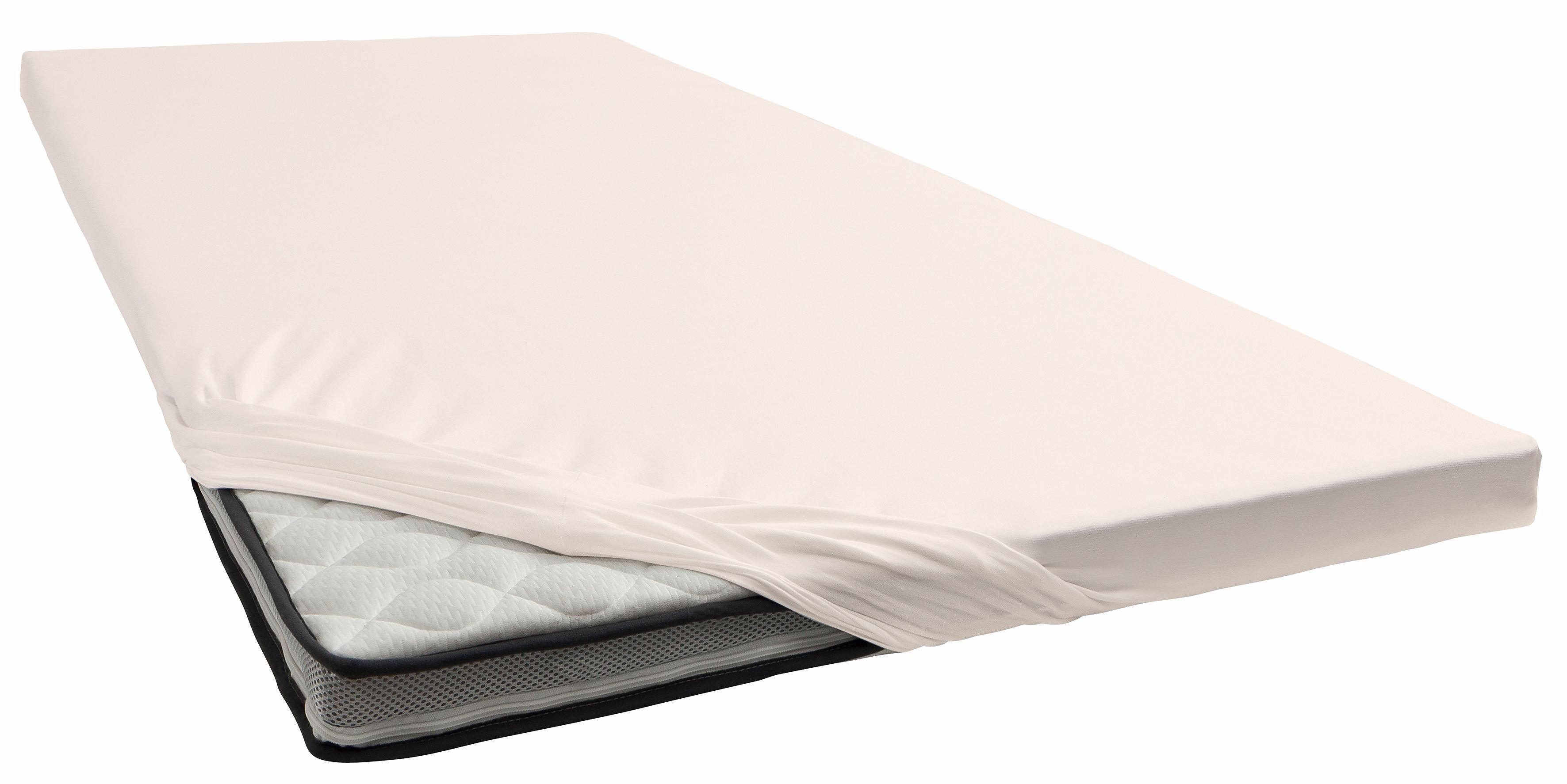 bellana Spannbettlaken bellana deluxe für Topper, mit Elasthan, Premium Jersey 230 g/m², Jersey, Gummizug: rundum, (1 Stück), mit 5% Elasthan, für Topper mit 4-10cm Höhe, bügelfrei, faltenfrei