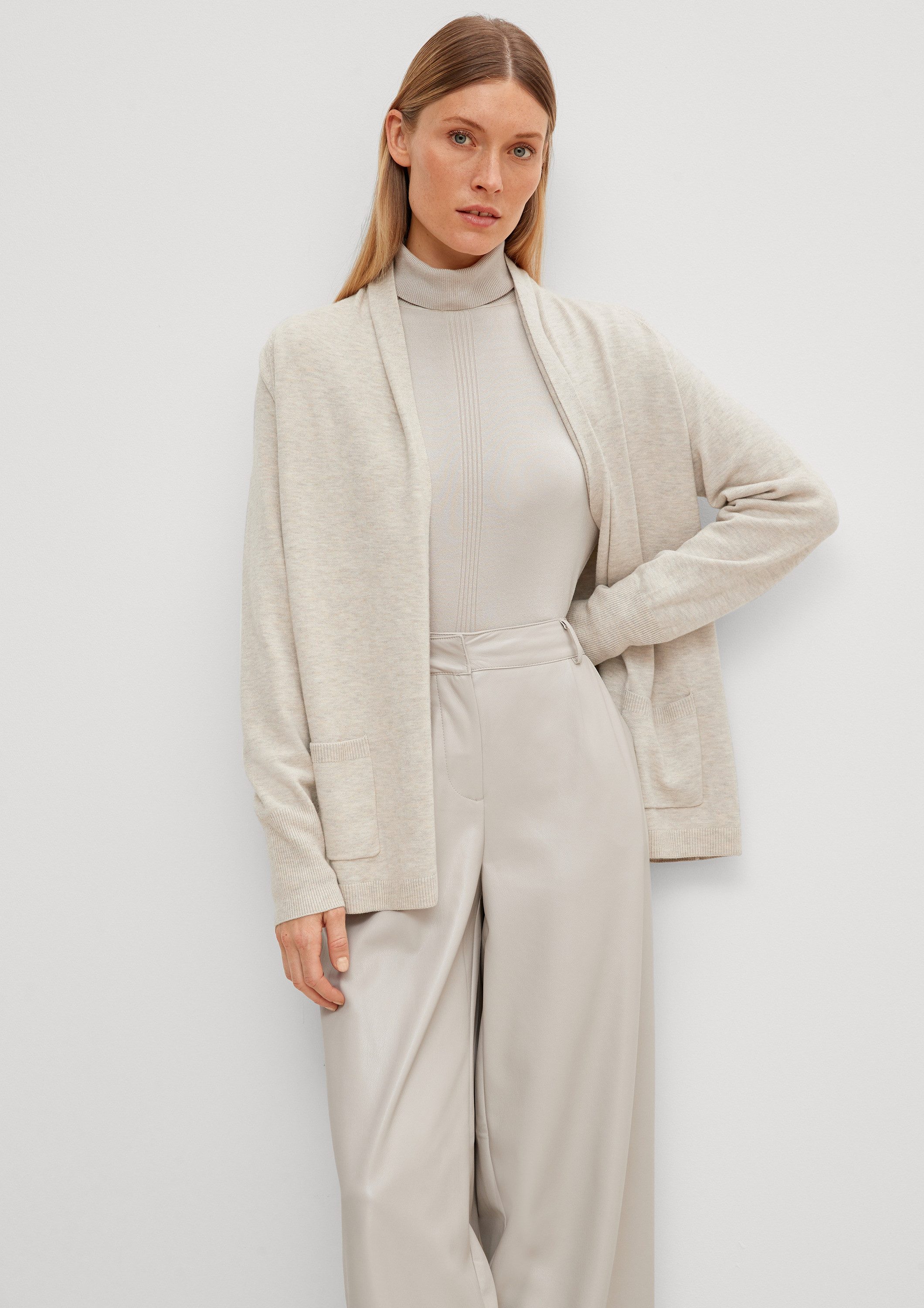 comma Cardigan Strickjacke Jacke aus Viskosemix günstig online kaufen