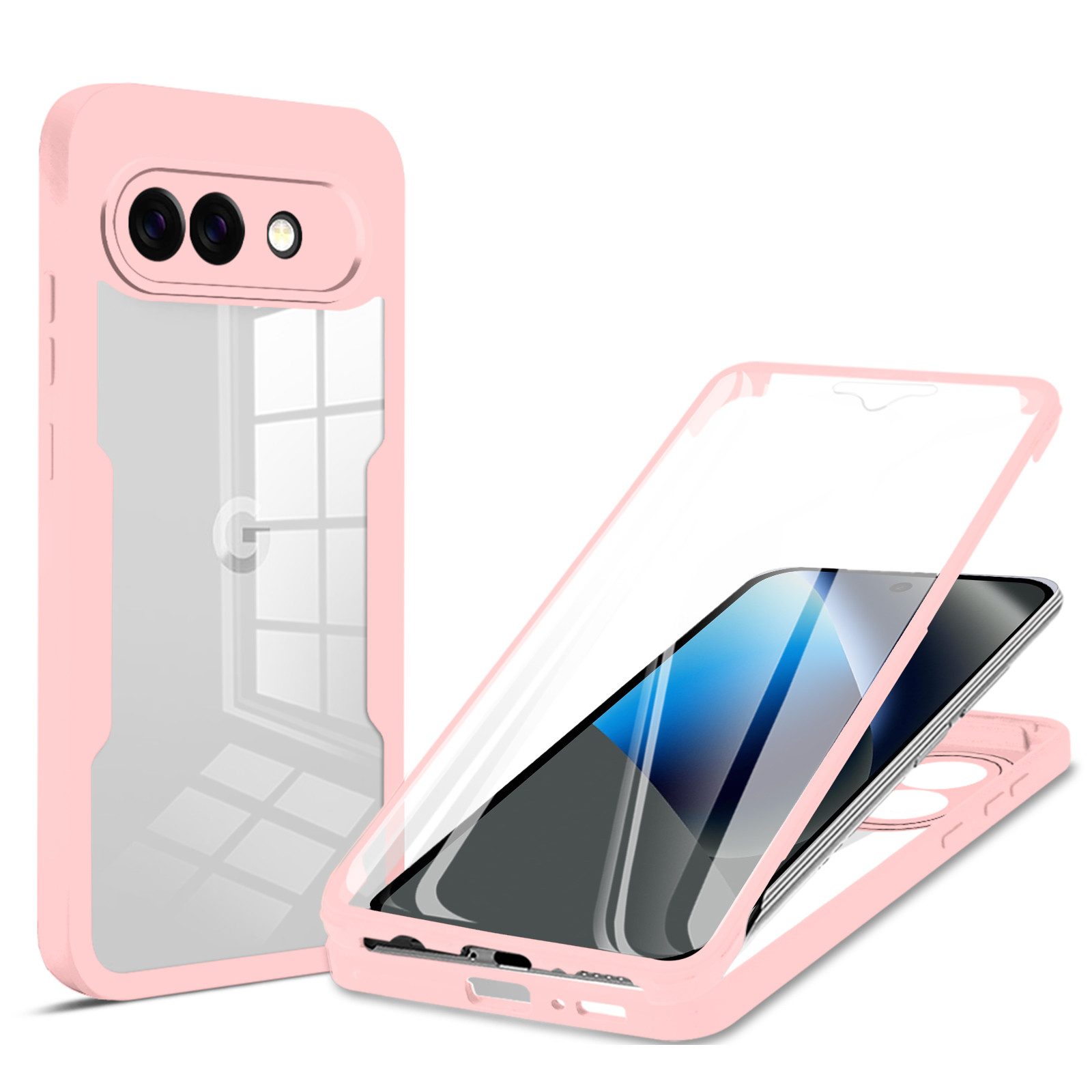 betterfon Handyhülle 360 Grad Schutzhülle für Google Pixel 10a - Full Body Case, Vollschutz Case mit integriertem Displayschutz und klarer Sicht