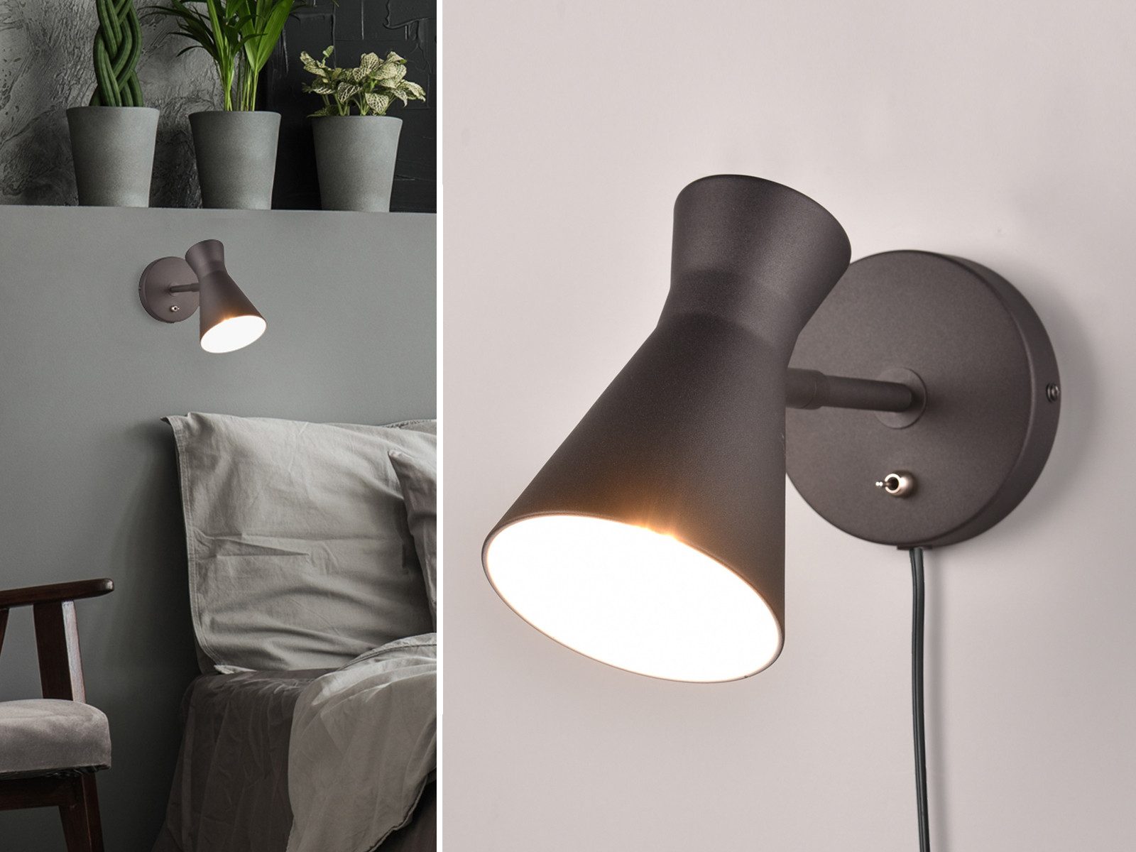 Reality Leuchten LED Wandstrahler, Dimmfunktion, LED wechselbar, Warmweiß, günstig online kaufen