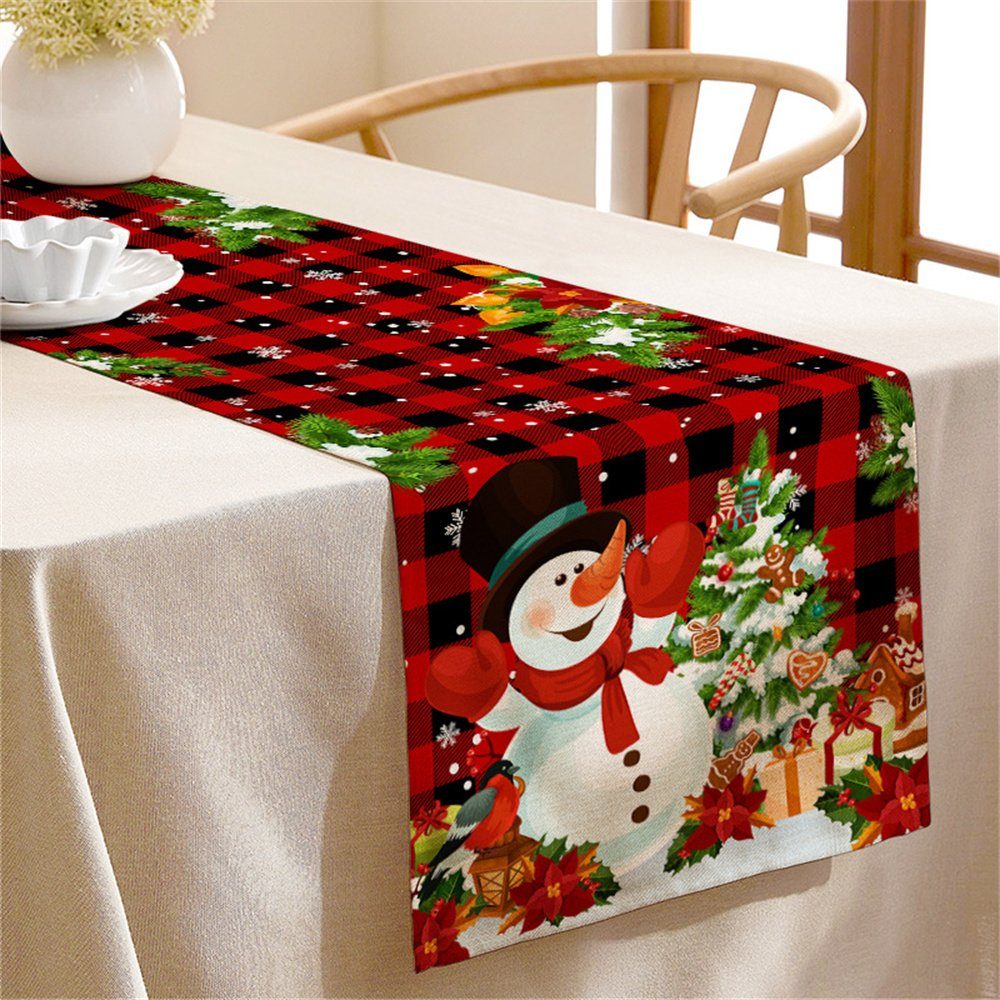 Dekorative Tischläufer Tischläufer für Partys, Weihnachts Dekoration Familientreffen, Weihnachten, Weihnachtsdekoration Tischflagge, (1-tlg)