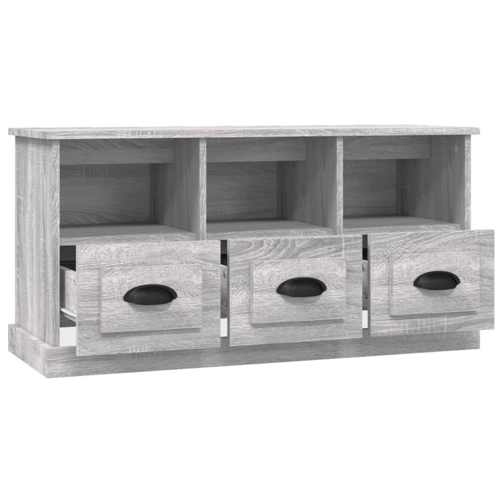 Holzwerkstoff furnicato TV-Schrank Sonoma 100x35x50 cm Grau