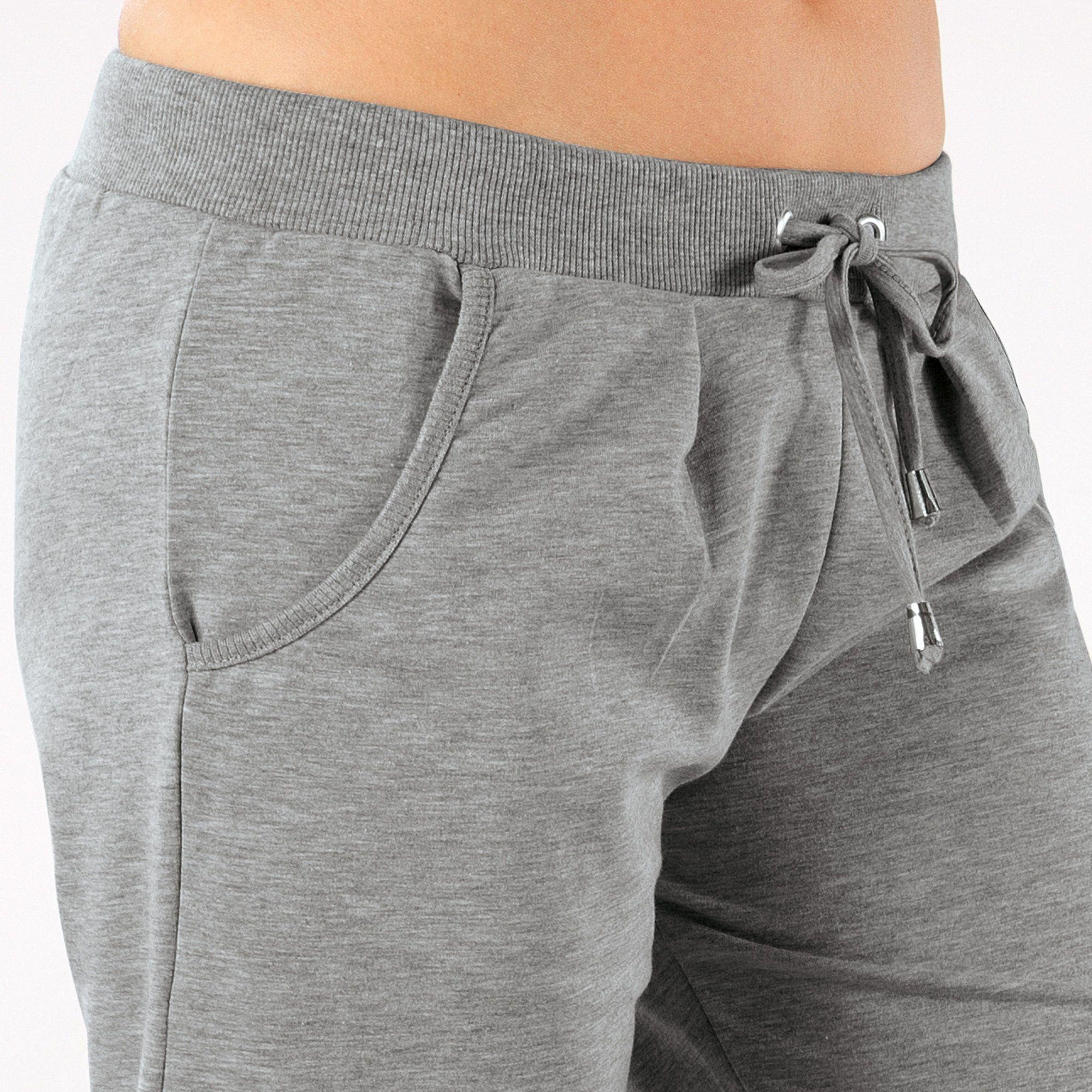 Erwin Müller Jogginghose Damen-Freizeithose kurz Uni
