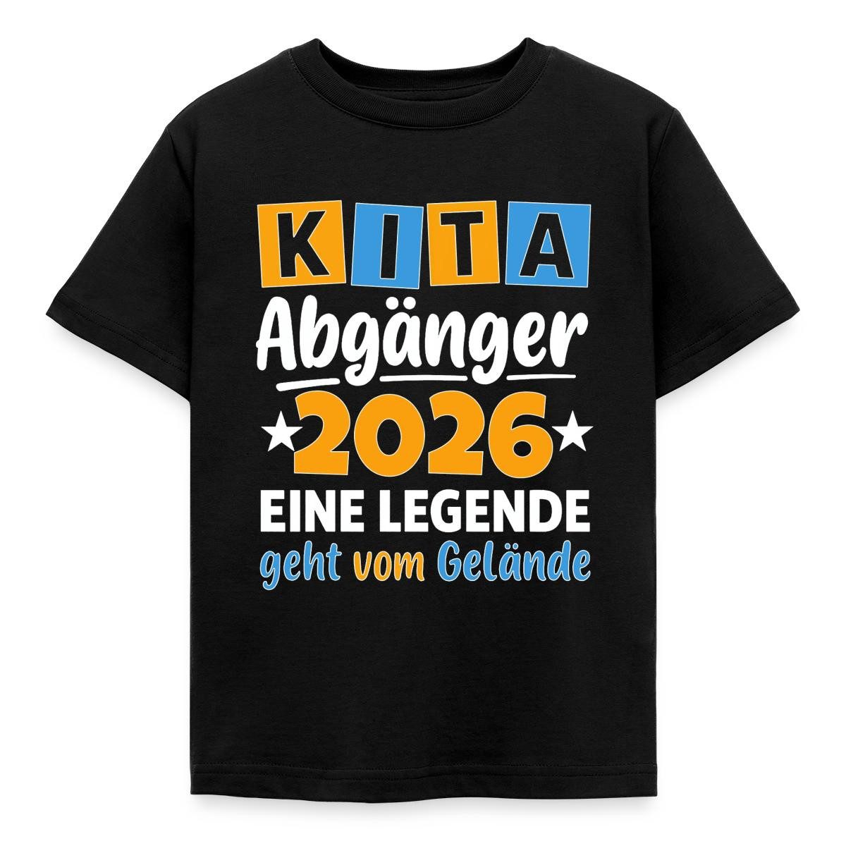 Spreadshirt T-Shirt Kita Abgänger 2026 Legende Geht Vom Gelände Kinder T-Shirt (1-tlg) Fällt klein aus. Wir empfehlen, eine Größe größer zu bestellen.